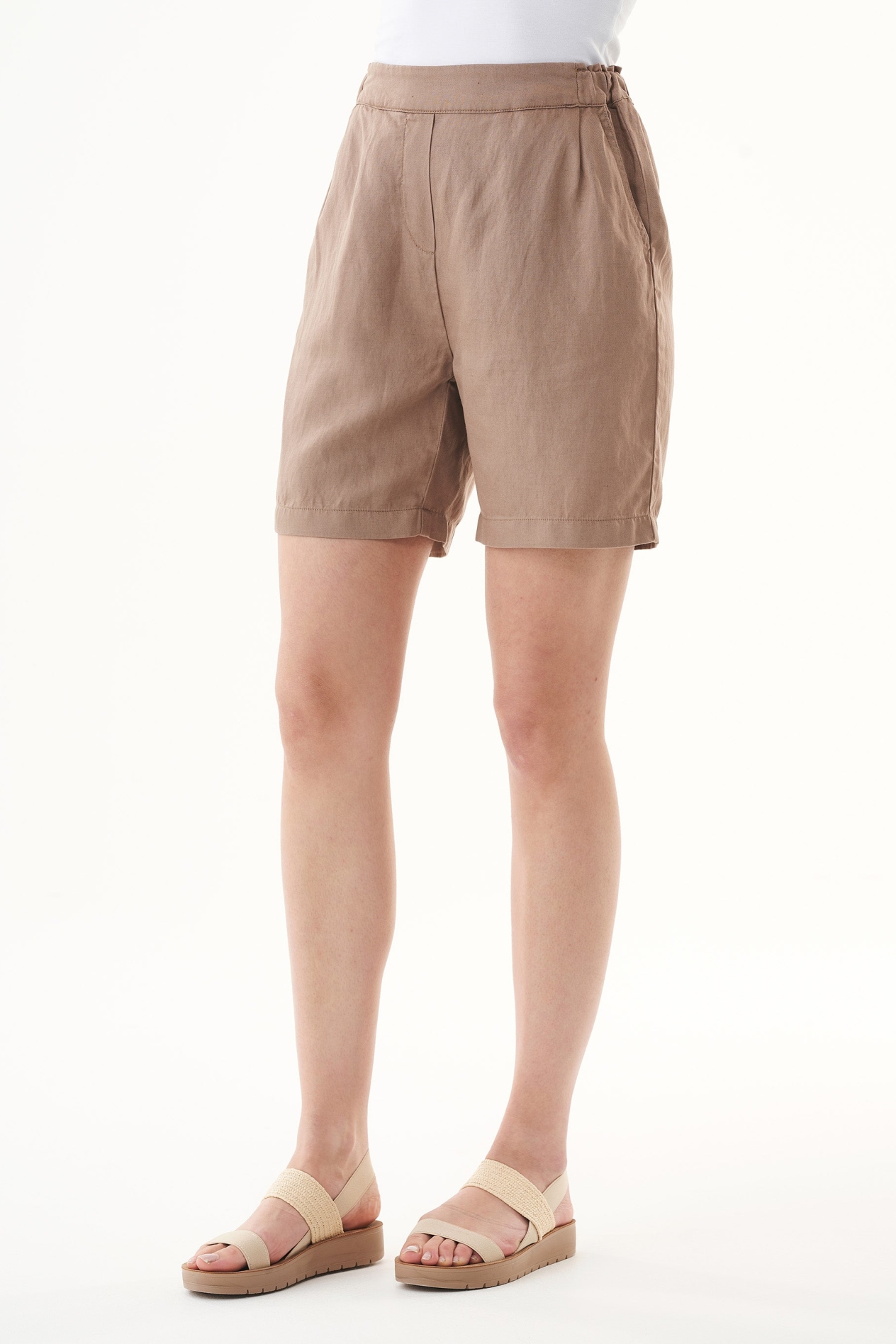 ORGANICATION  Short Diep Taupe Bruin