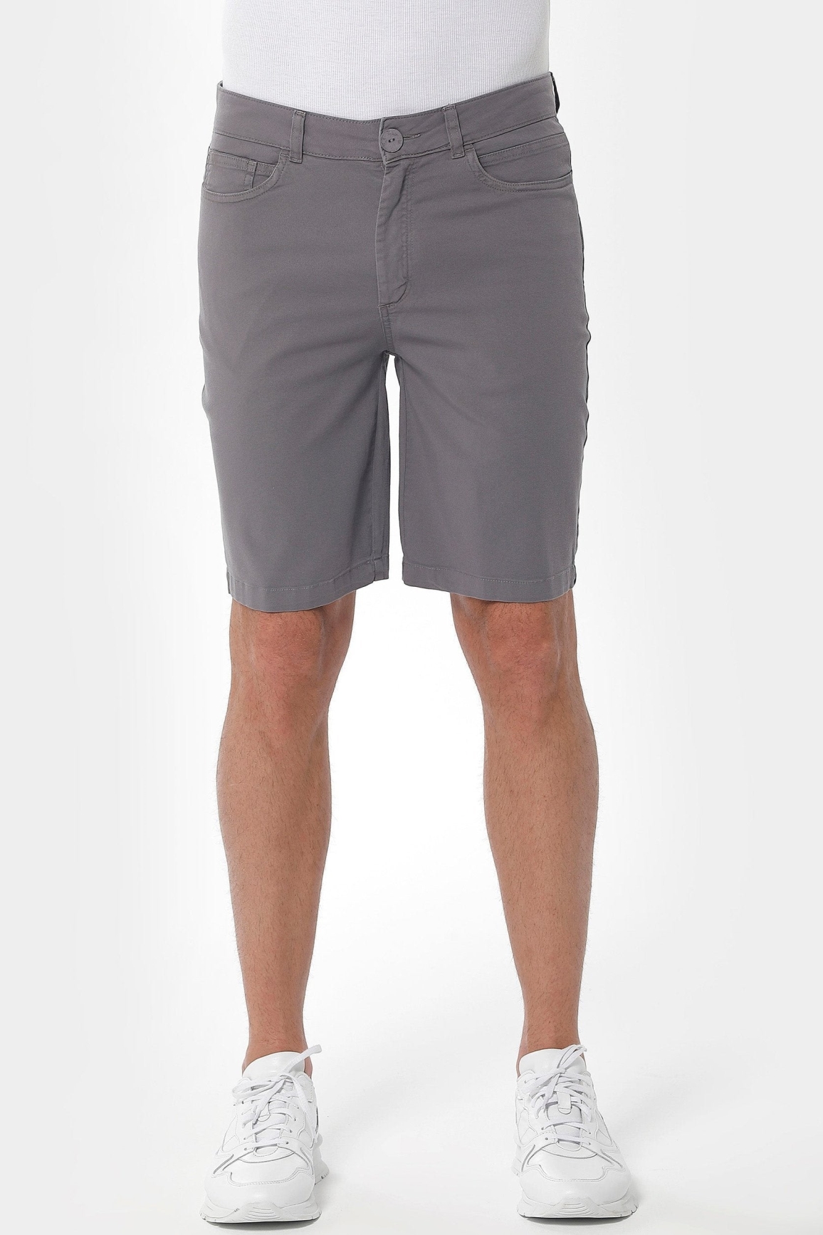 ORGANICATION mannen vegan Korte Broek Five Pocket Shadow Grey
