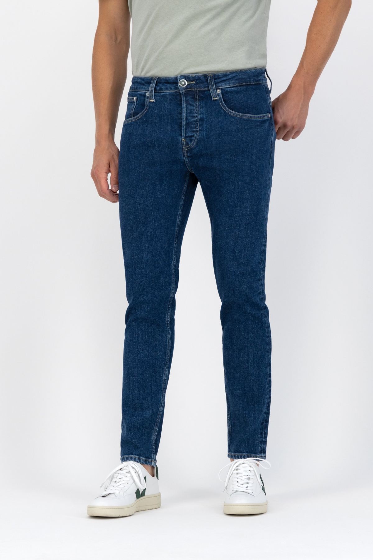 MUD Jeans mannen vegan Jeans Slimmer Rick Stone Indigo