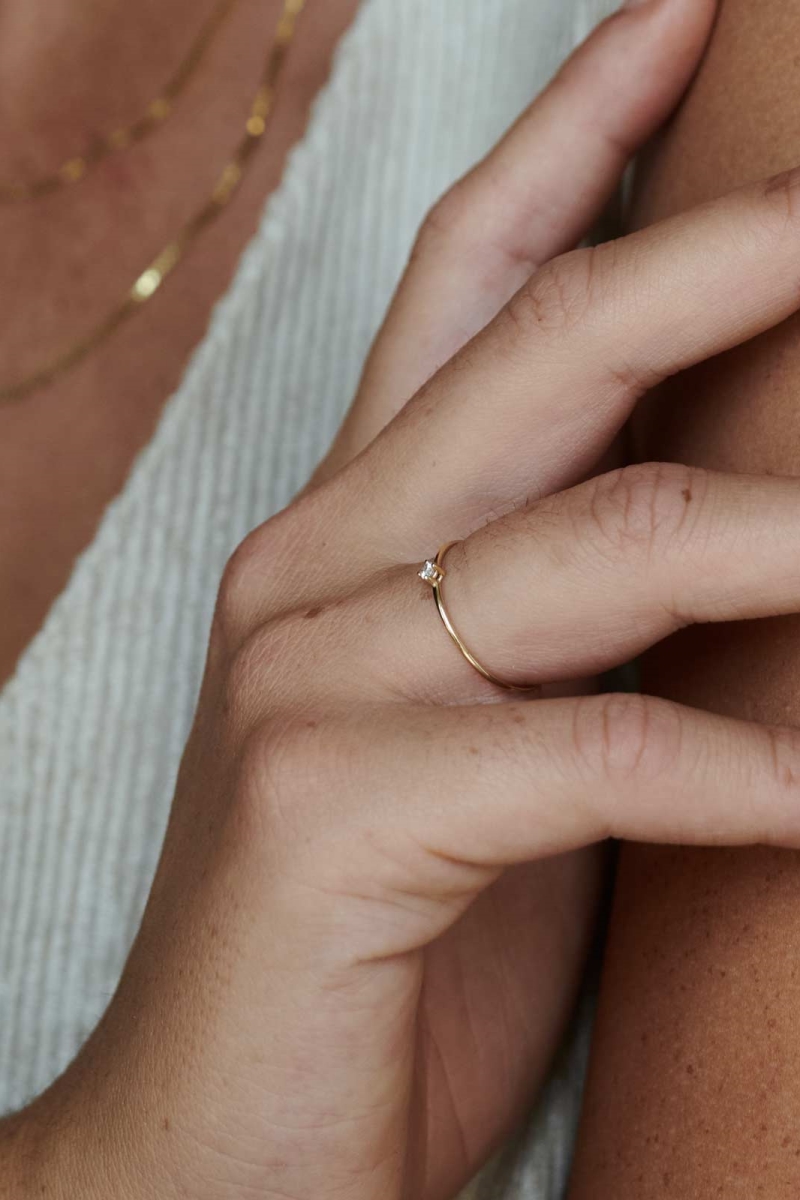 Dear Darling Berlin  Ring The Icon Diamond 14k Echt Goud 14k Geel Goud