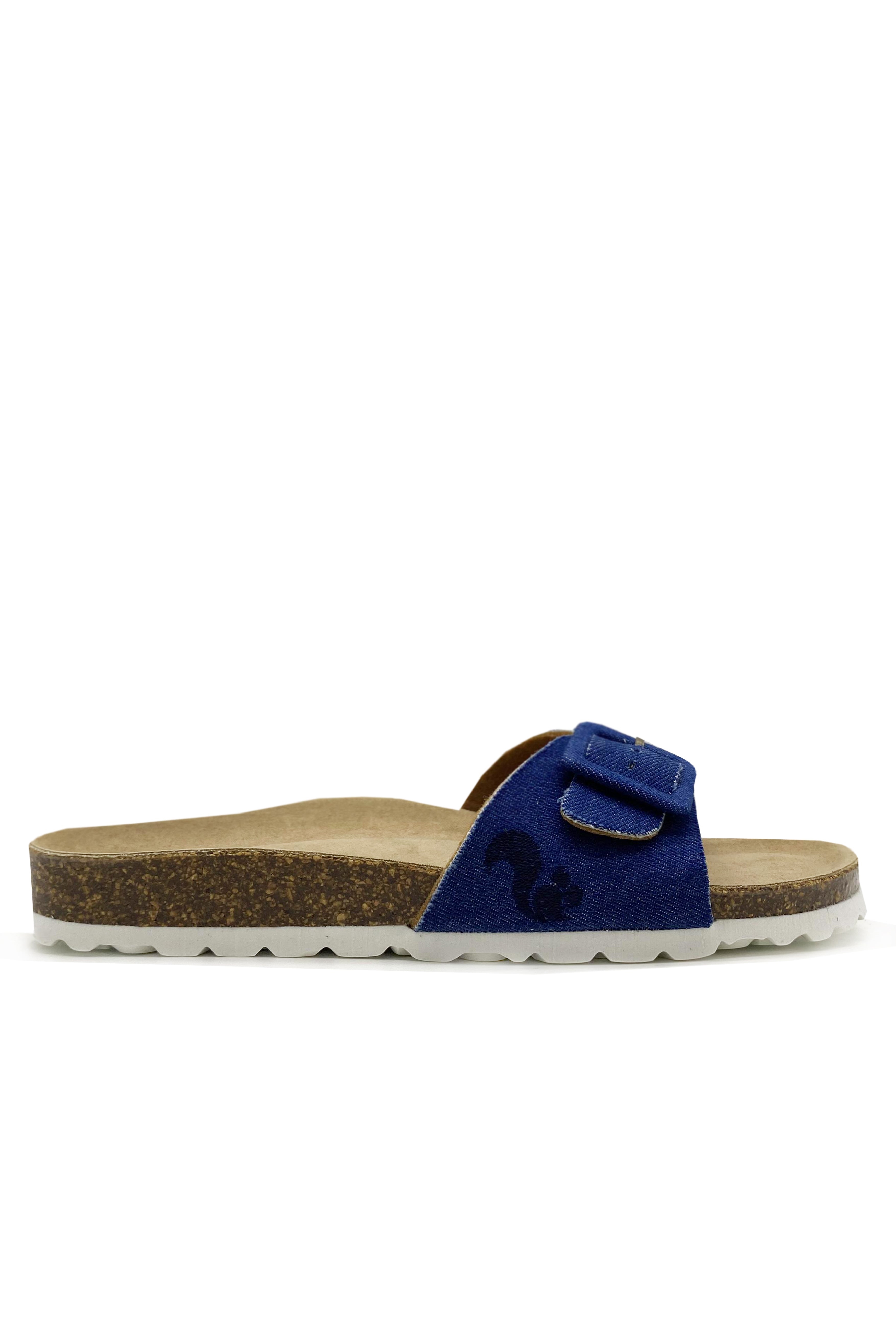 thies 1856  Sandaal Rec Denim Riem Denim Blauw