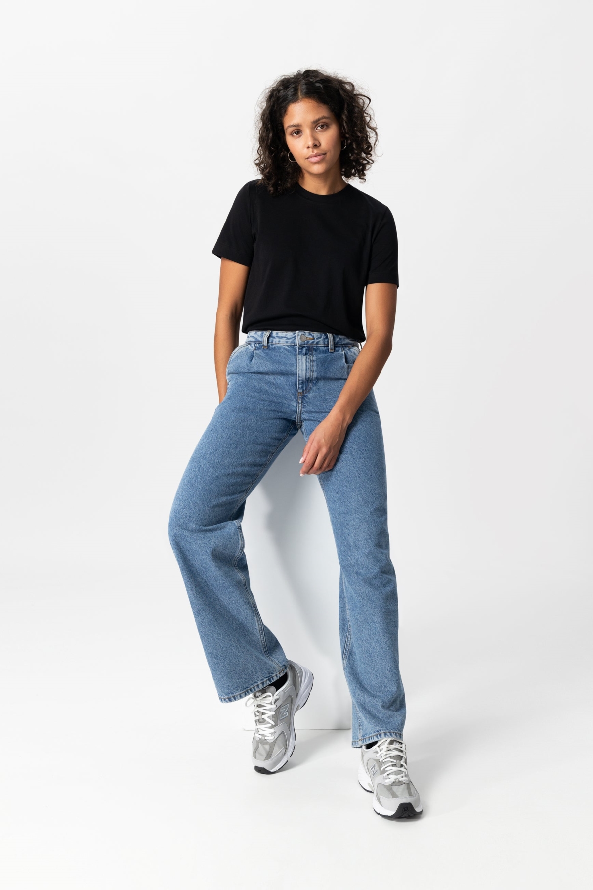 MUD Jeans  Spijkerbroek Wyde Brandy Stone Vintage Blauw