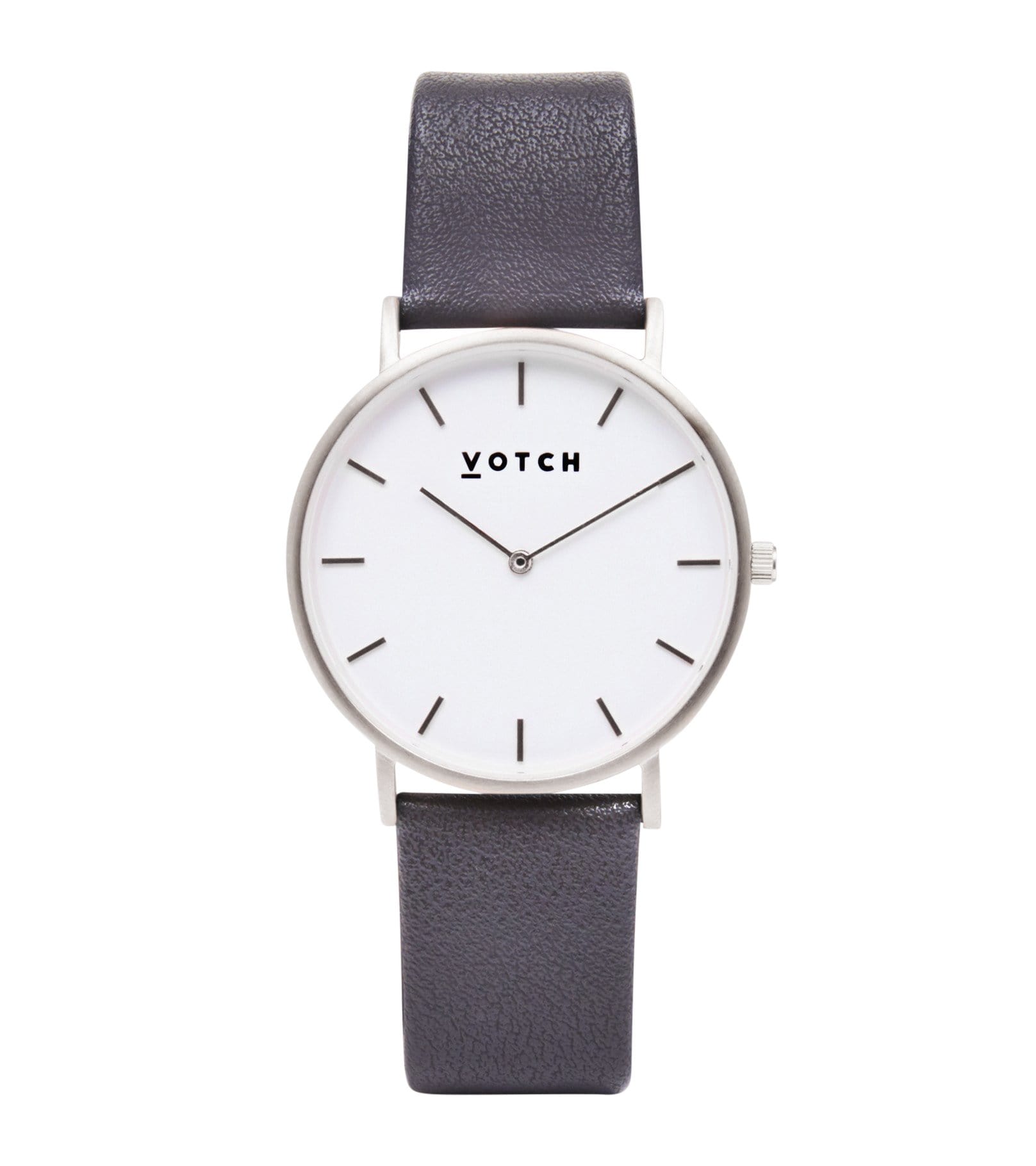 Votch mannen vegan Horloge Classic Zilver & Donkergrijs