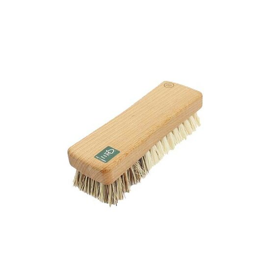 A Slice of Green Wooden Vegetable Brush - houten groentenborstel