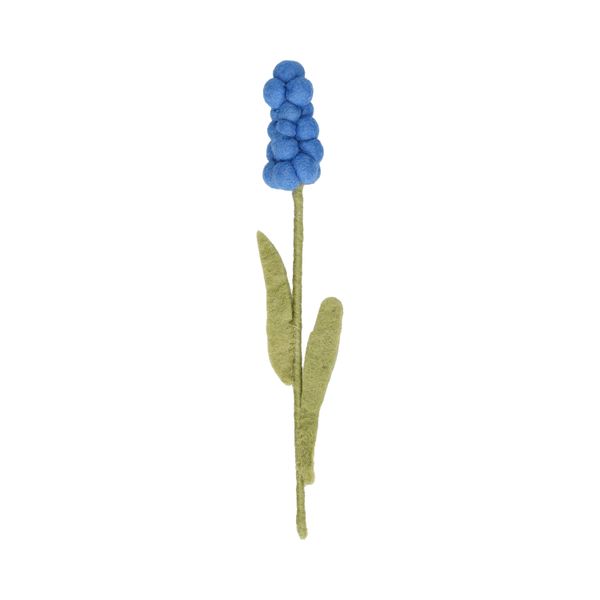 Blauw druifje, vilt, 22 cm