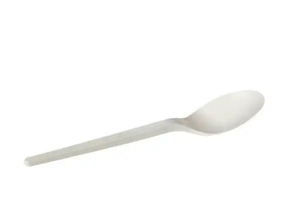 CPLA Bio koffie- of dessertlepel Wit 13cm, pak van 50 stuks