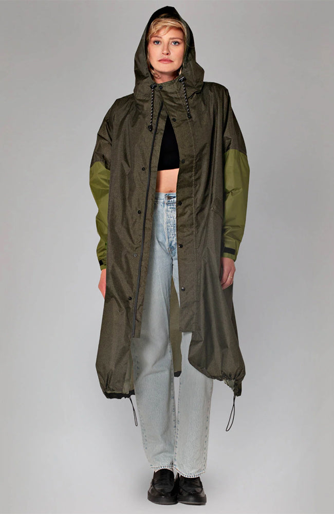 Herringbone Rain Coat
