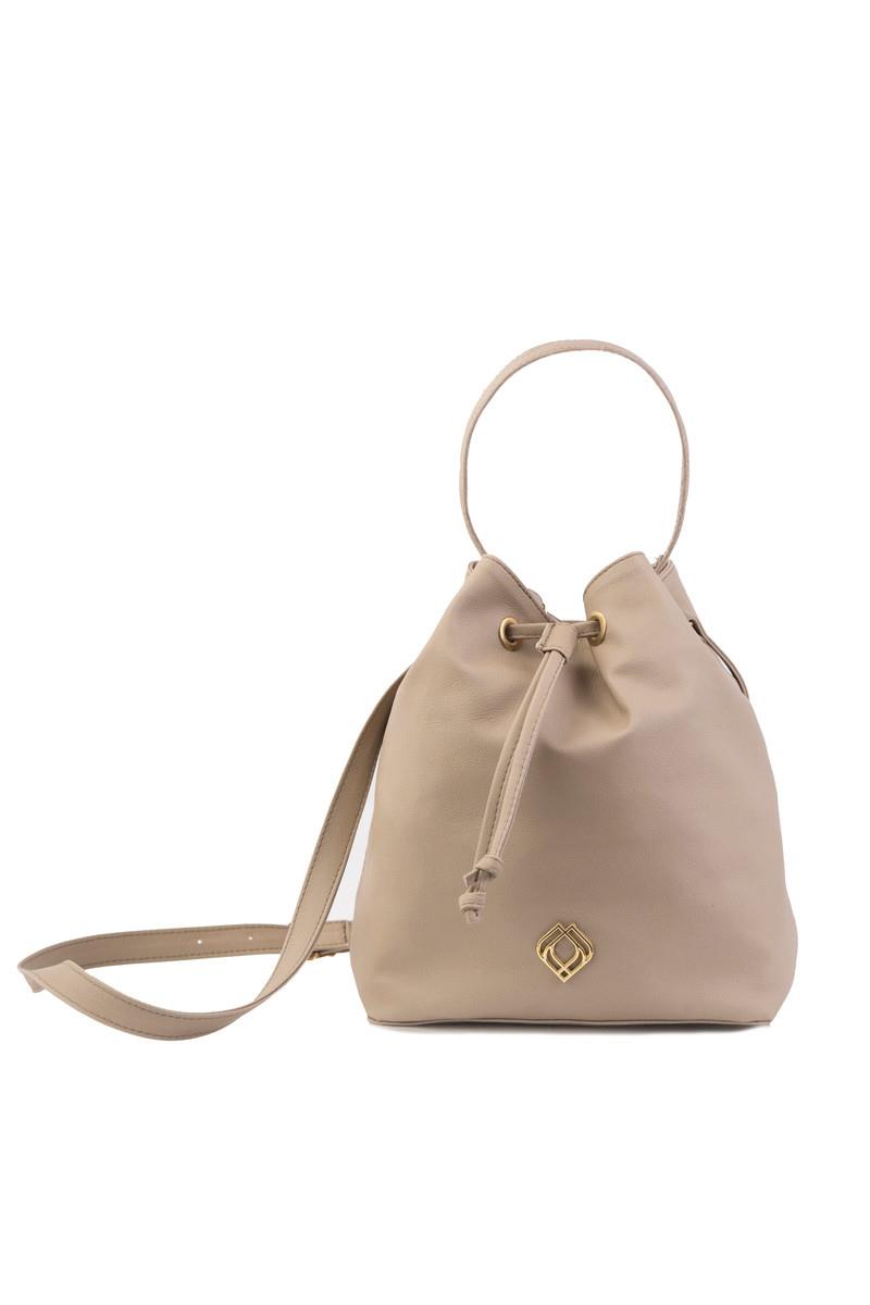 Trashious  Bucket Bag Cactusleer Zand