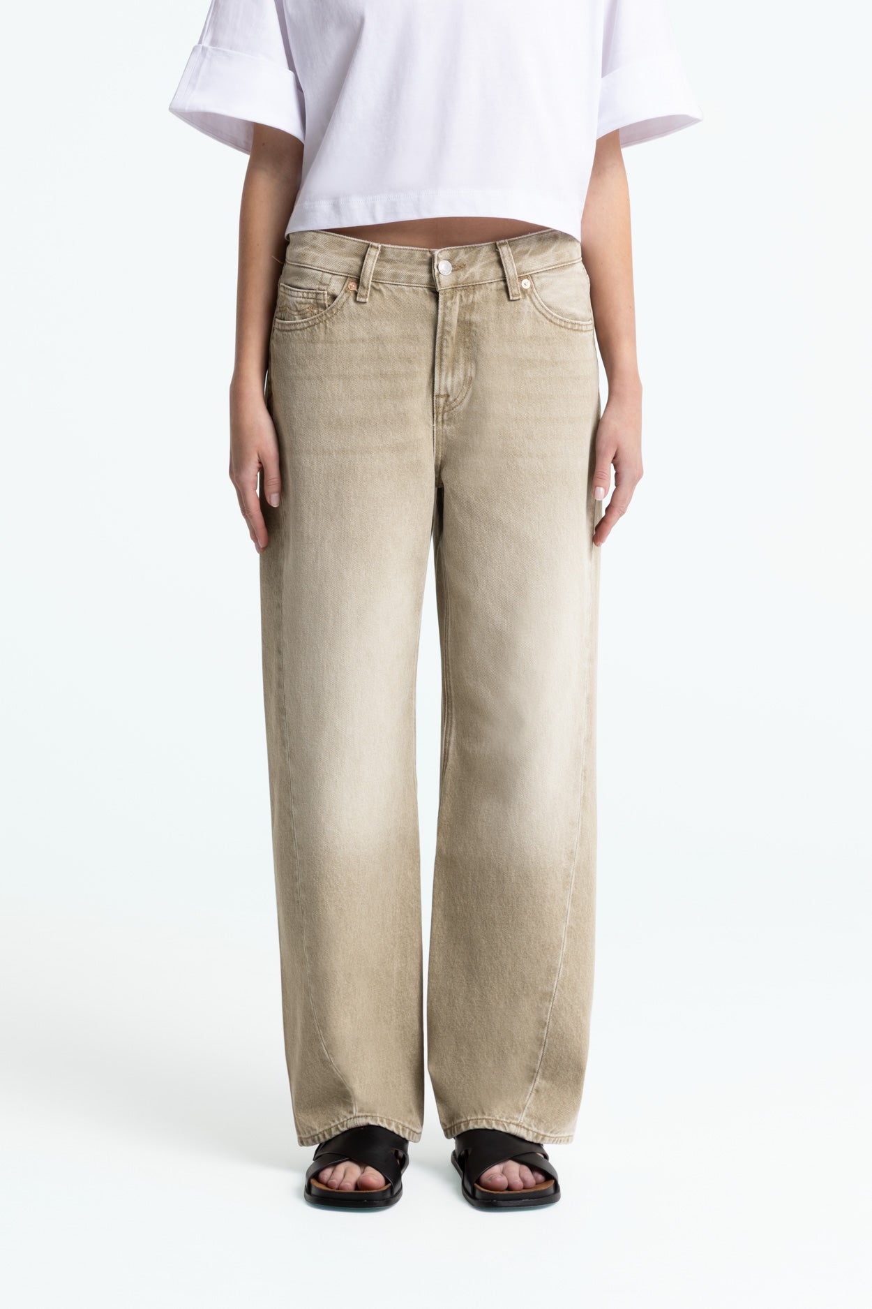 Kings of Indigo  Joan Twist Retro Jeans Washed Beige