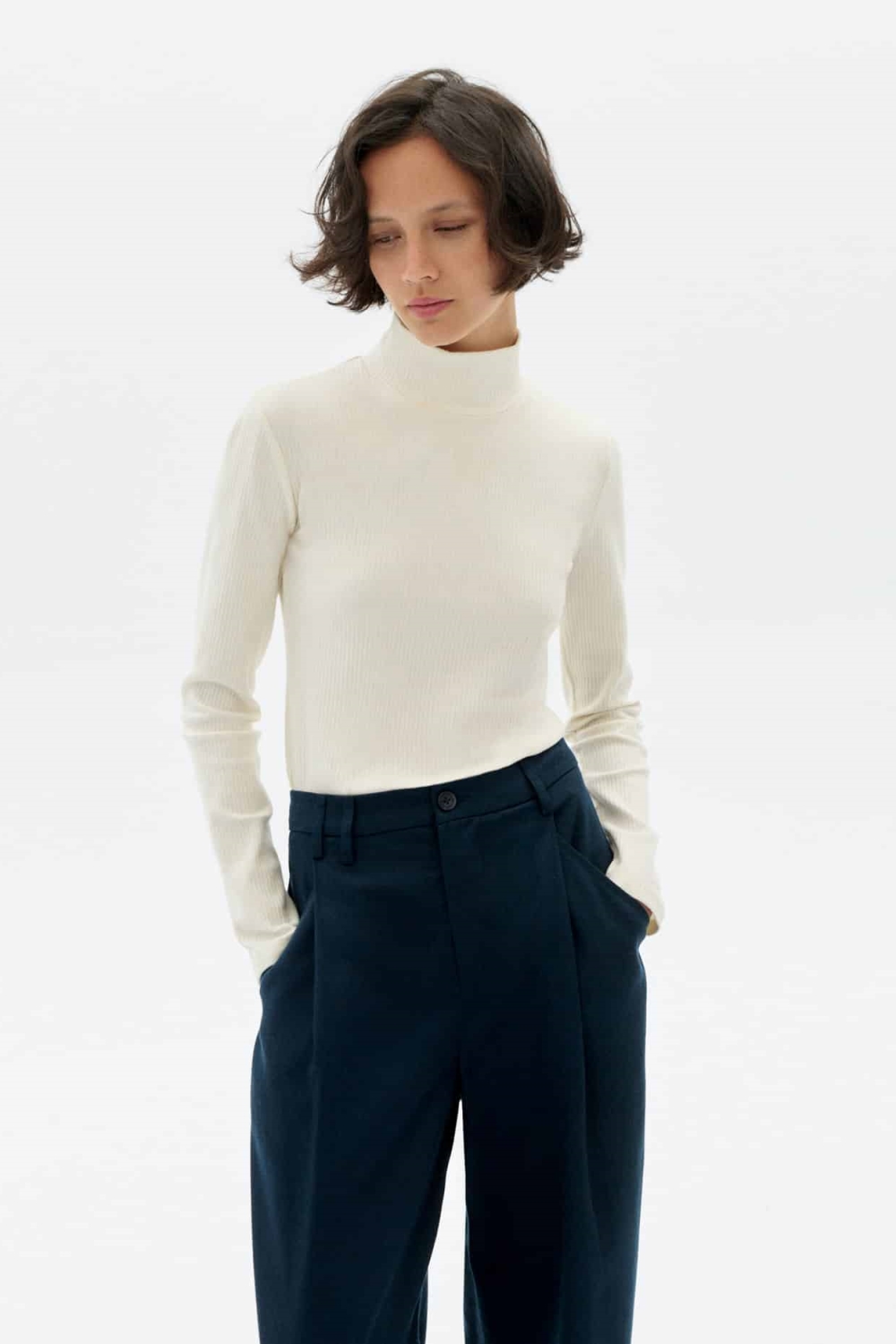 Thinking MU  Longsleeve Aine White