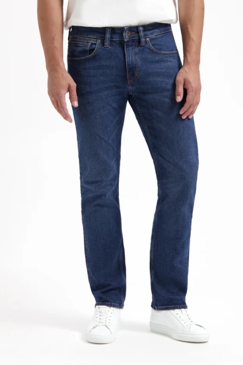 Kuyichi mannen vegan Jeans Nick Straight Basic Blauw
