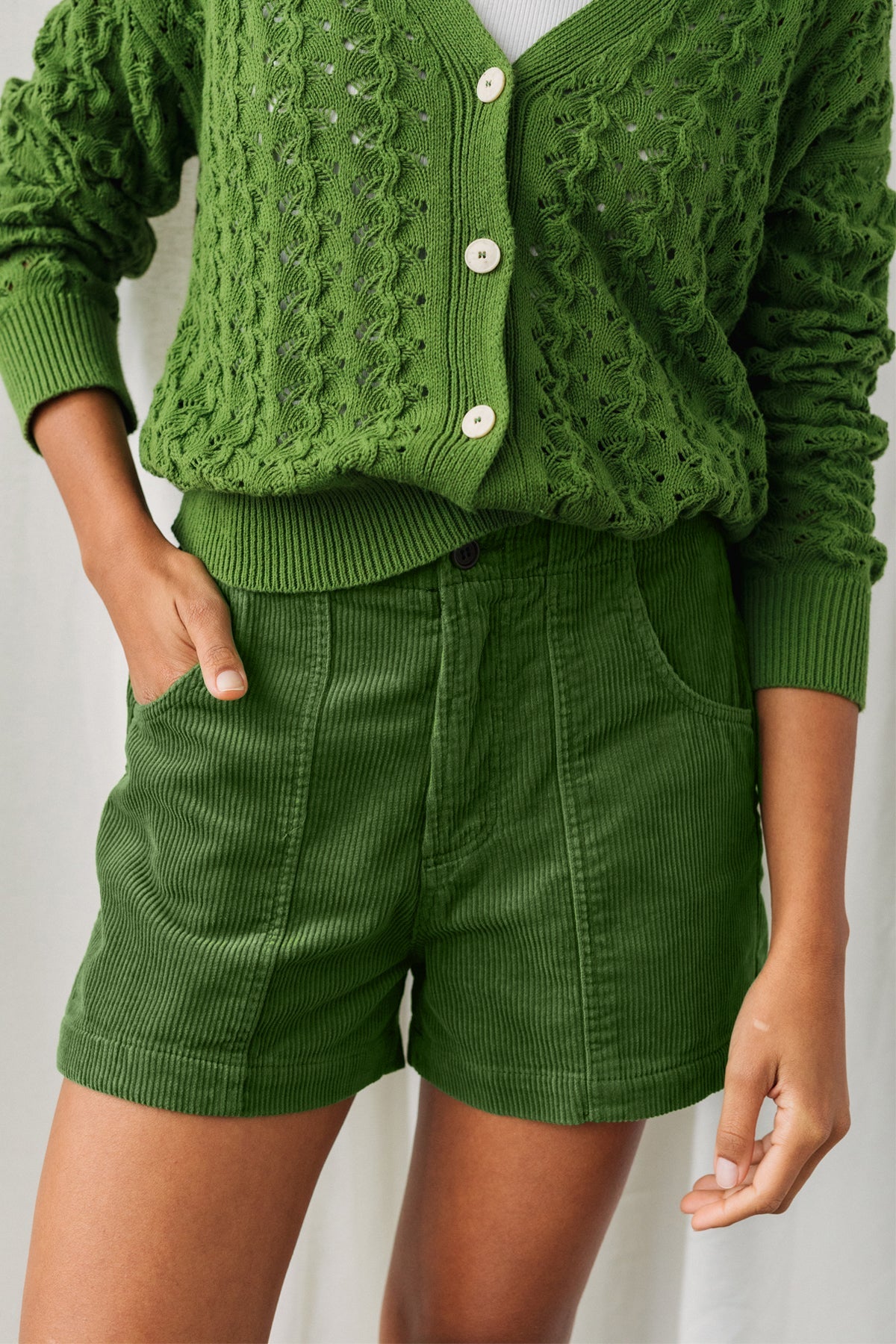 TWOTHIRDS  Shorts Cockatoo Grasgroen