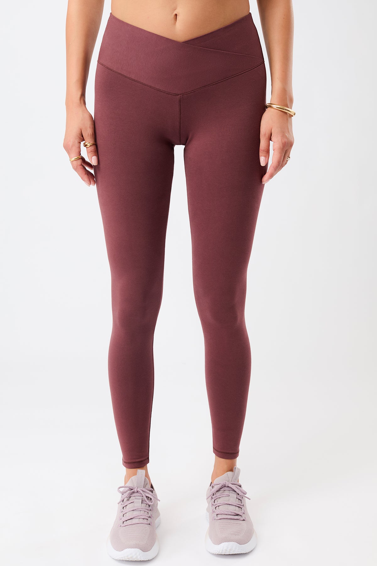 MANDALA  Leggings Met Wikkelmotief In De Kleur Rosewood