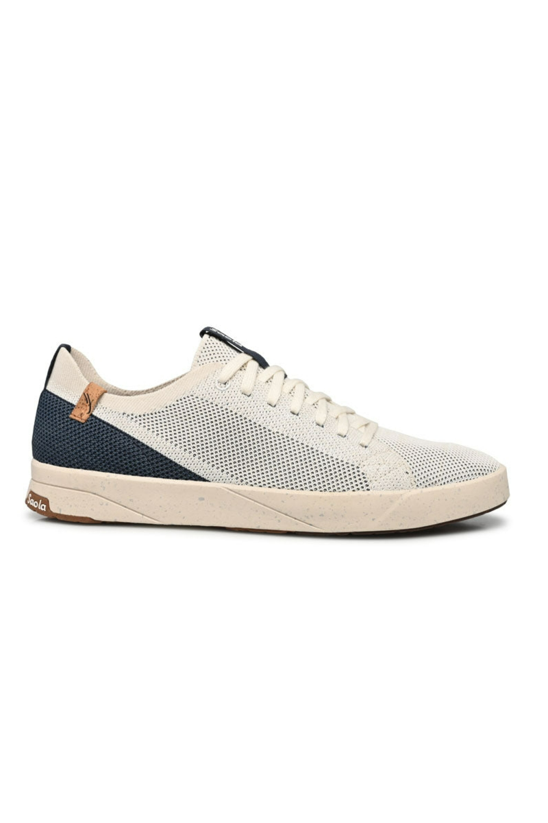 SAOLA mannen vegan Sneakers Heren Cannon Knit 2.0 Wit / Marineblauw