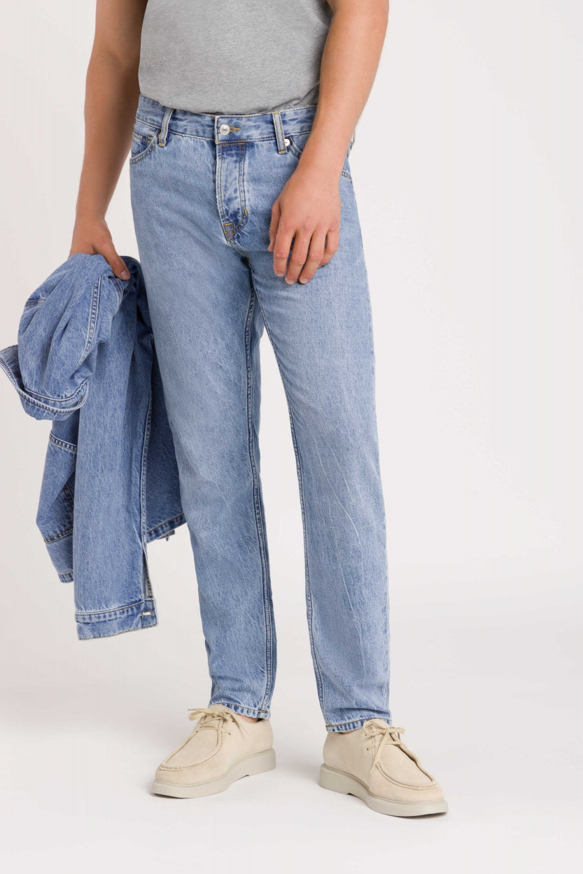 Kings of Indigo mannen vegan Jeans Jerrick Cindy Mid Washed Blauw