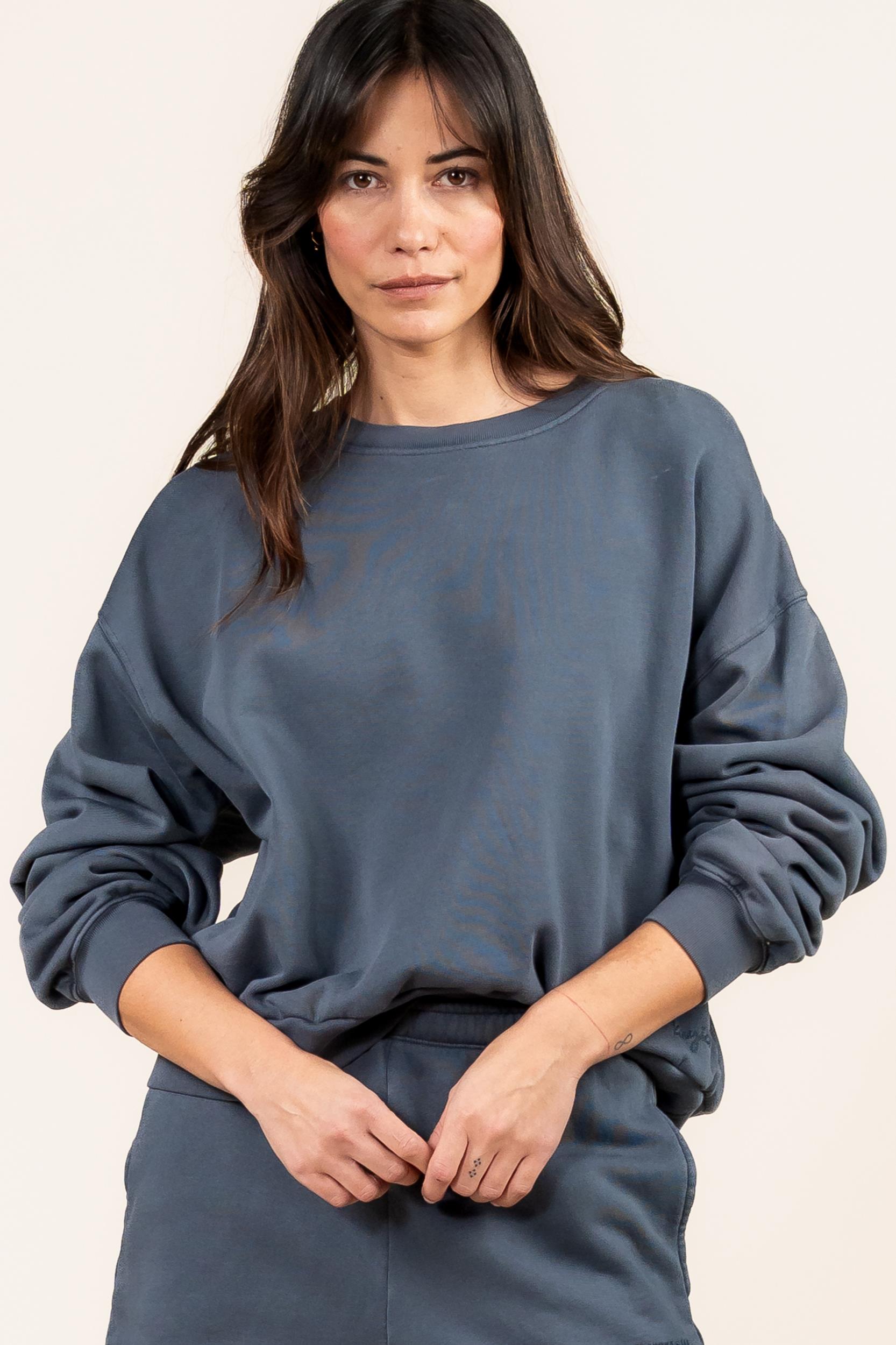 Kuyichi  Sweatshirt Poppy Vintage Grijs