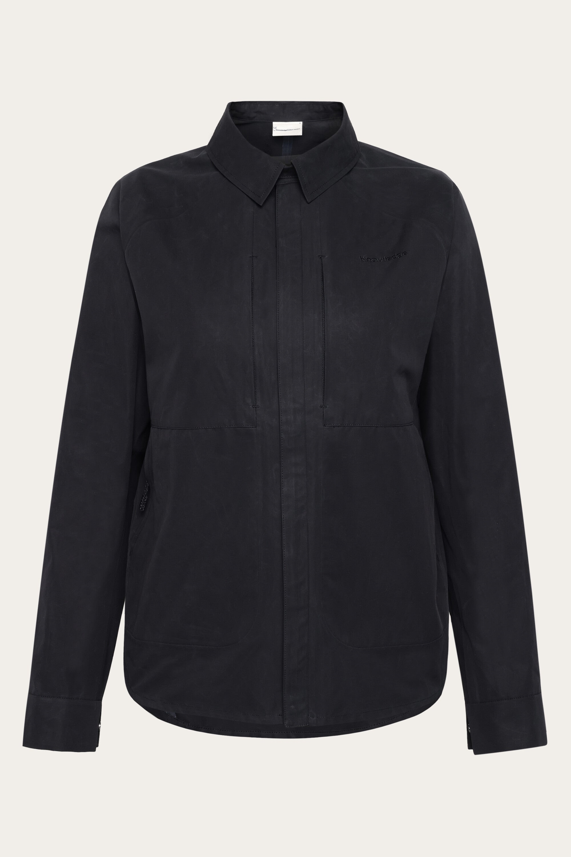 KnowledgeCotton Apparel  Jas Voor Dames, Vent Canvas 200, Zwart Jet