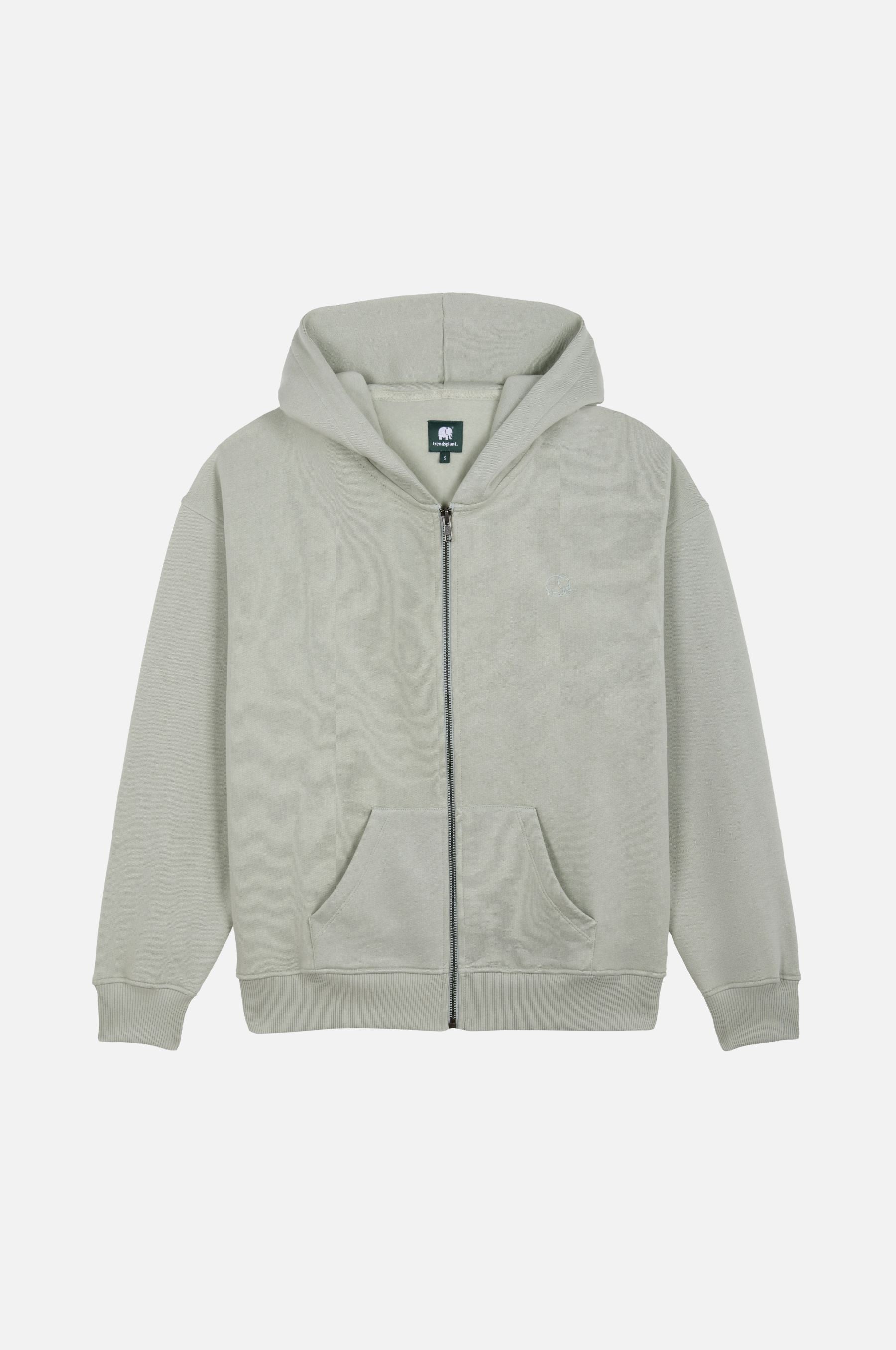 Trendsplant  Hoodie Met Rits Essential Coastal Fog