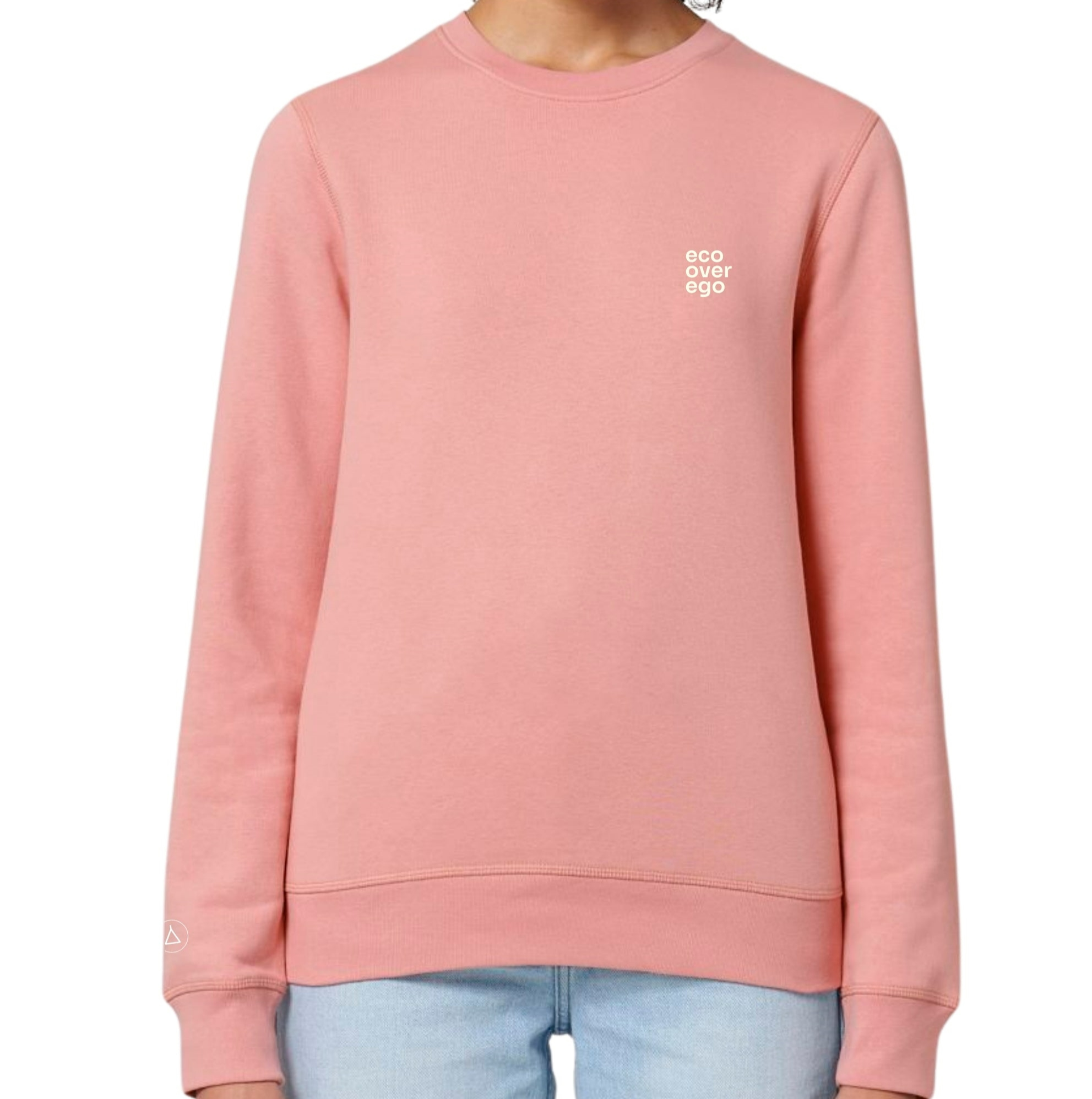 Inaska mannen vegan Sweatshirt Unisex Eco Soft Statement Roze CrÃ¨me