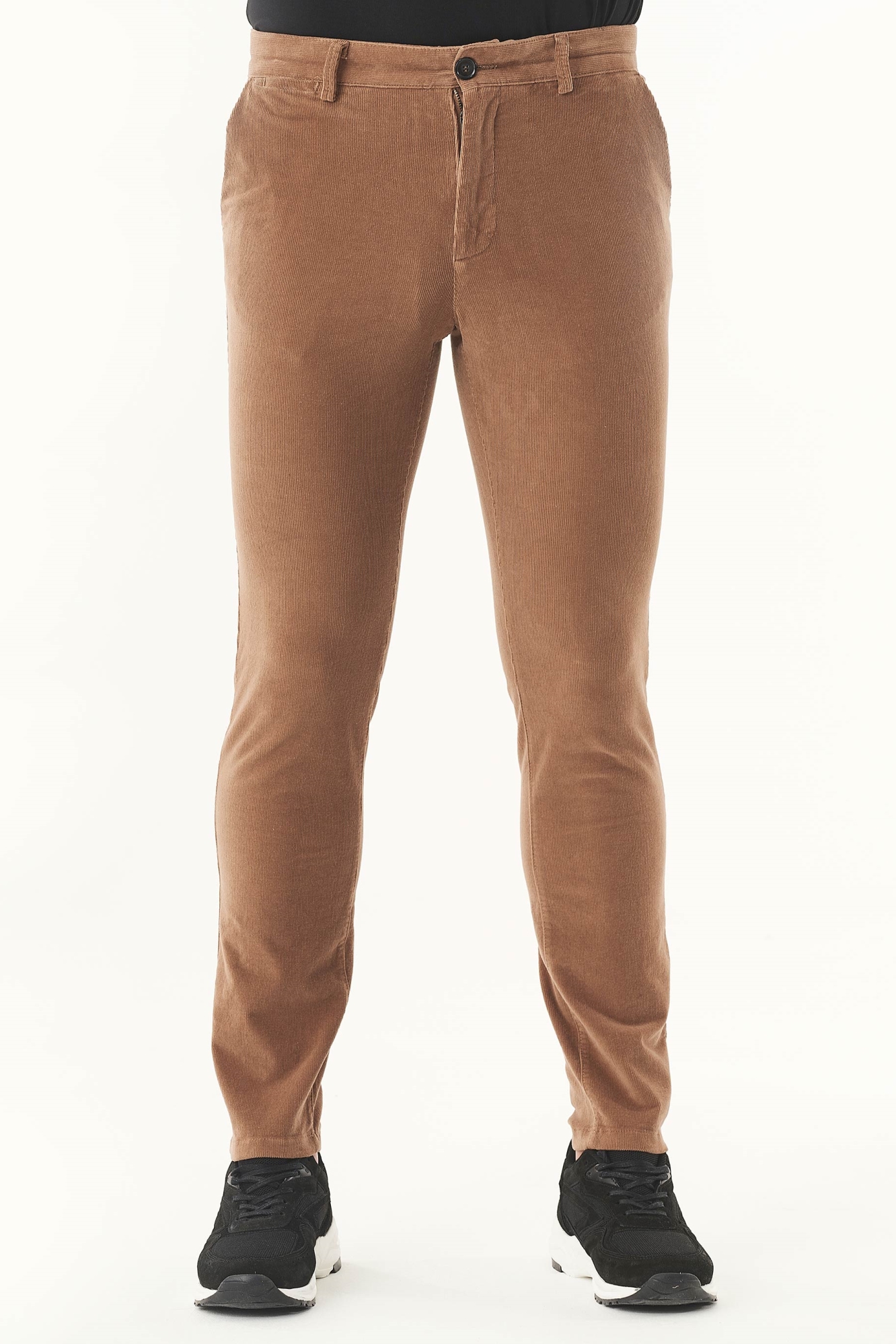 ORGANICATION mannen vegan Corduroy Slim Fit Broek Camel
