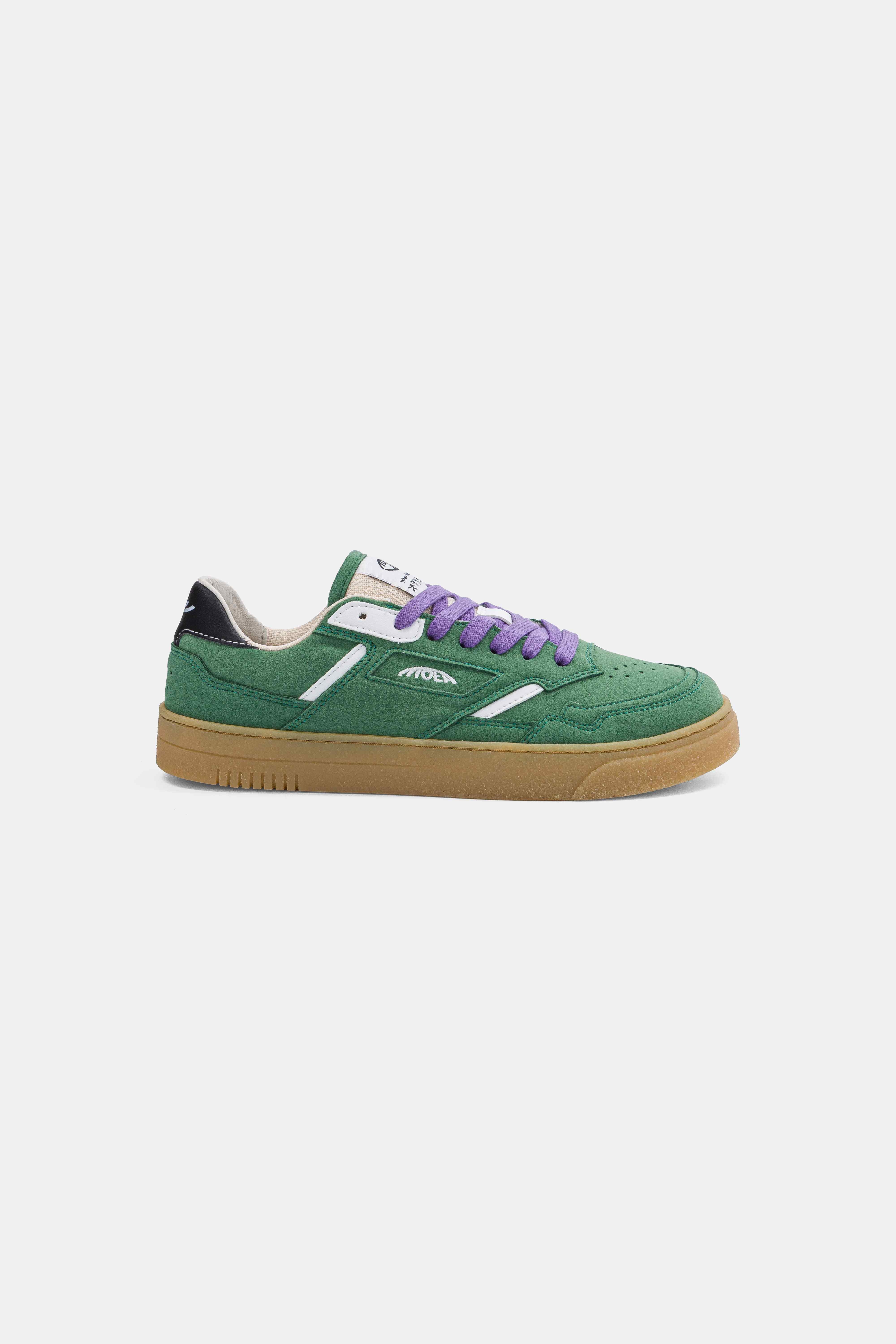 MoEa mannen vegan Sneakers Origin Low Forest Vegan Suede & White Corn