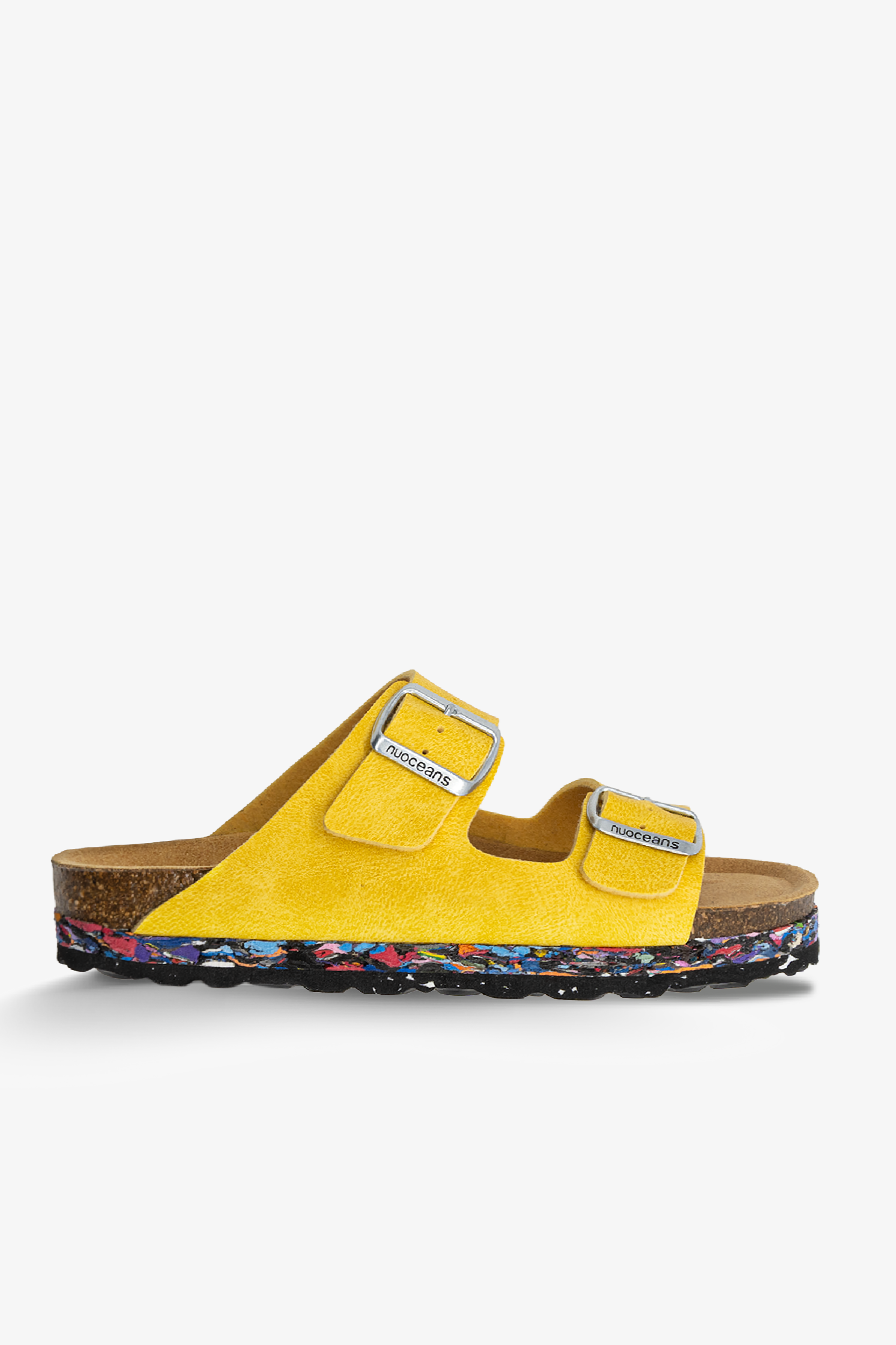 Nuoceans mannen vegan Sandalen Yuzu Geel