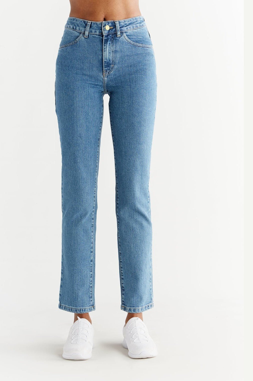 Evermind  Jeans Met Rechte Pasvorm Lichtblauw