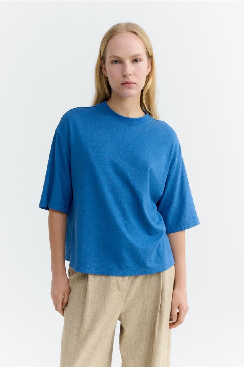 Thinking MU  T-Shirt Lena Licht Kobalt