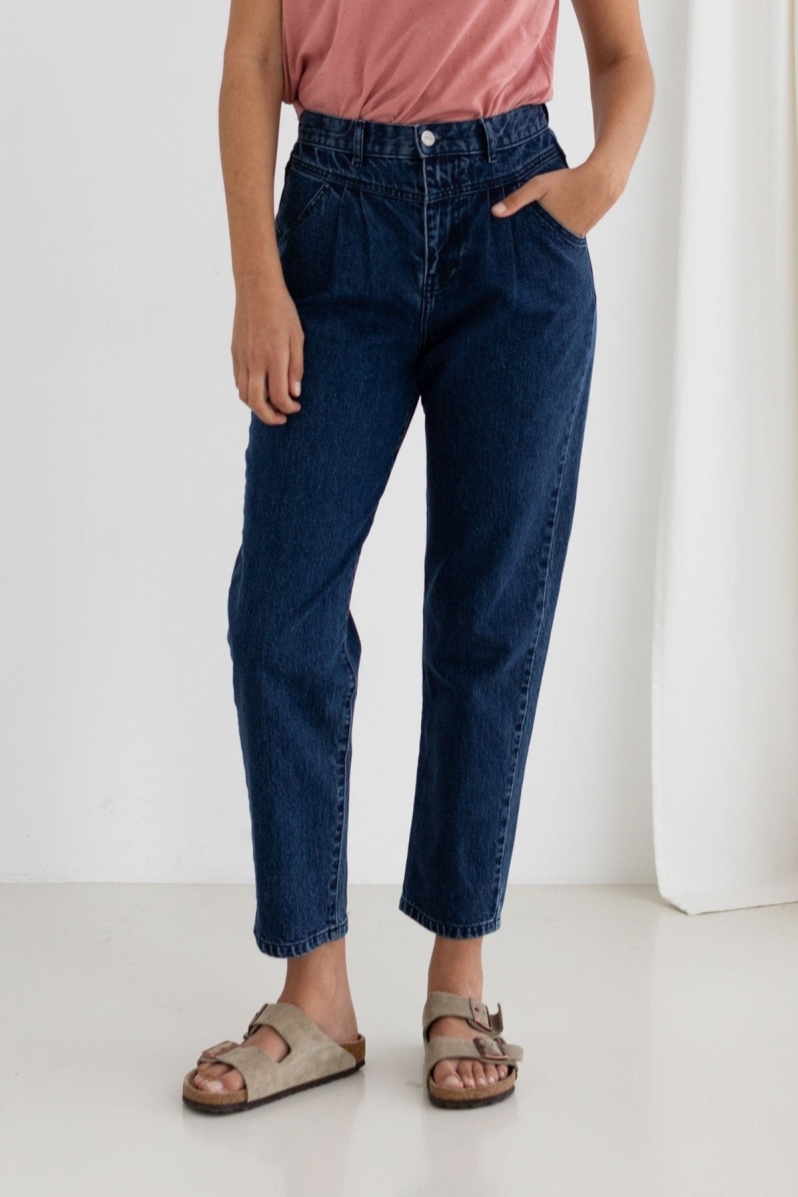 TWOTHIRDS  Kiritibati Jeans, Mediumblauw