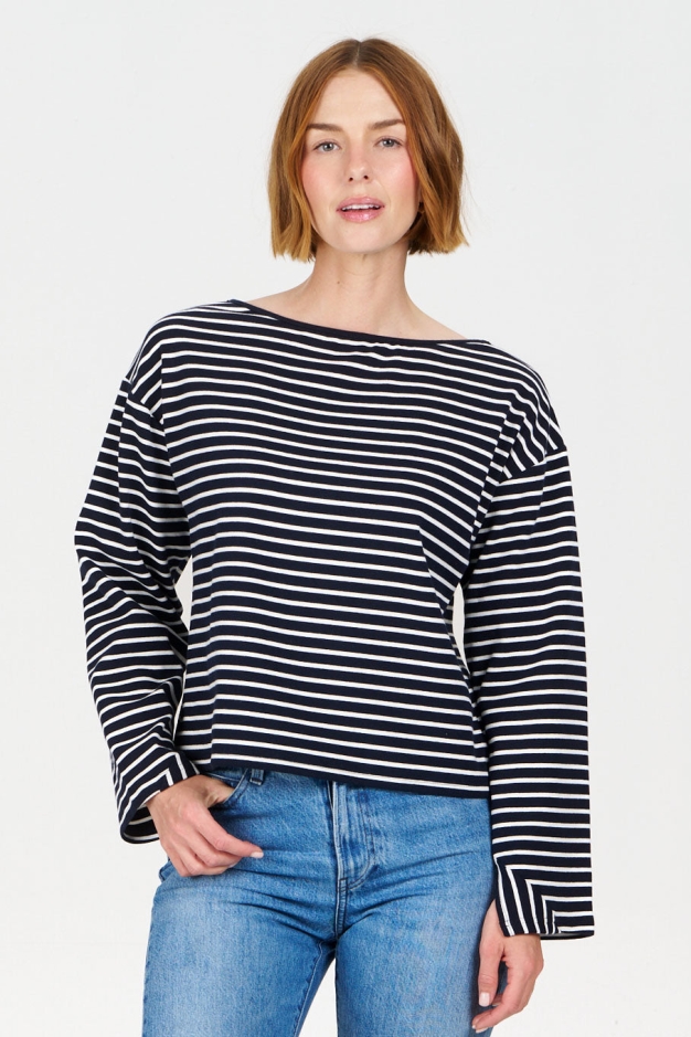 KOMODO  Top Juni Marineblauwe Streep