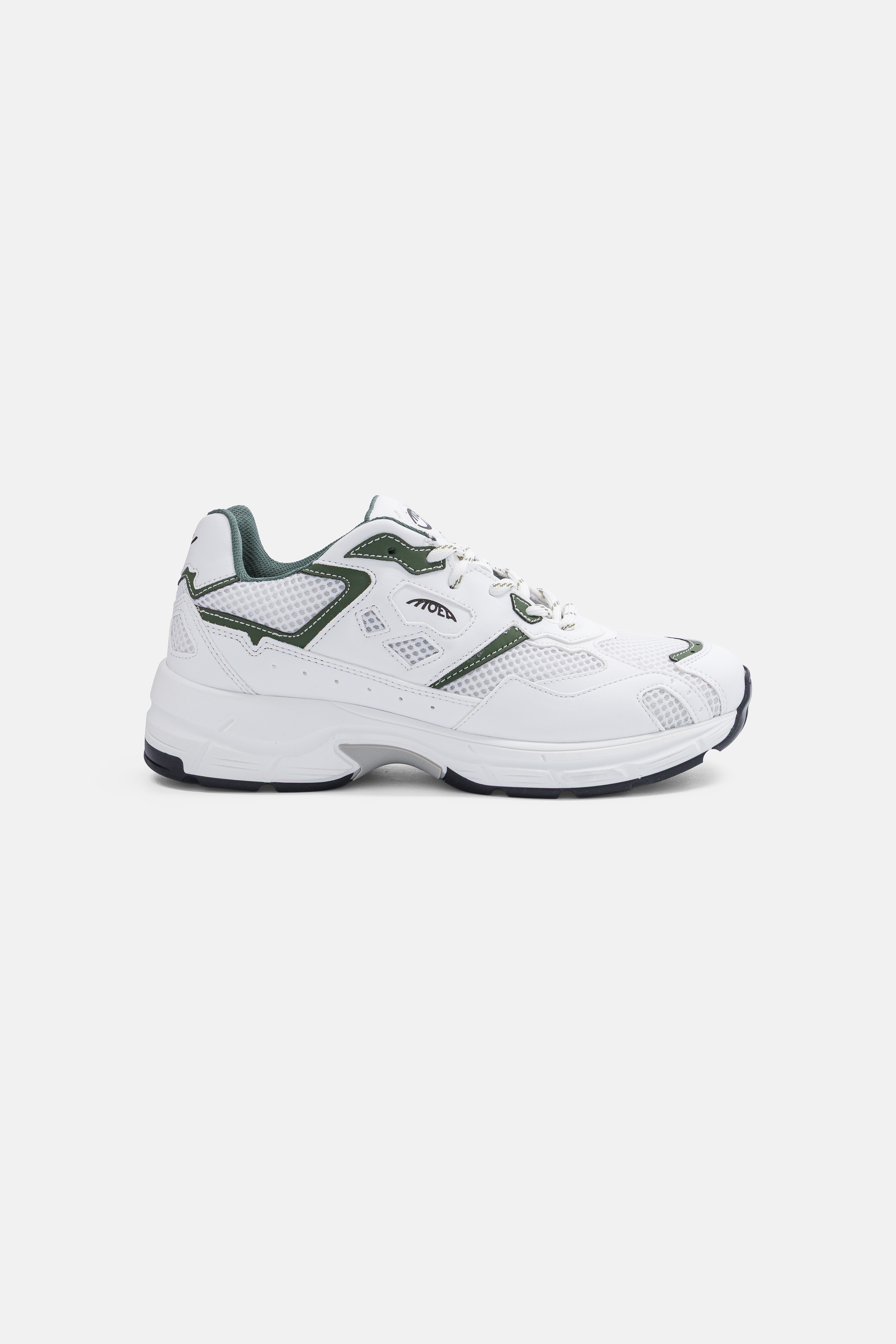 MoEa mannen vegan Sneakers Rush Wit & Groene Appel