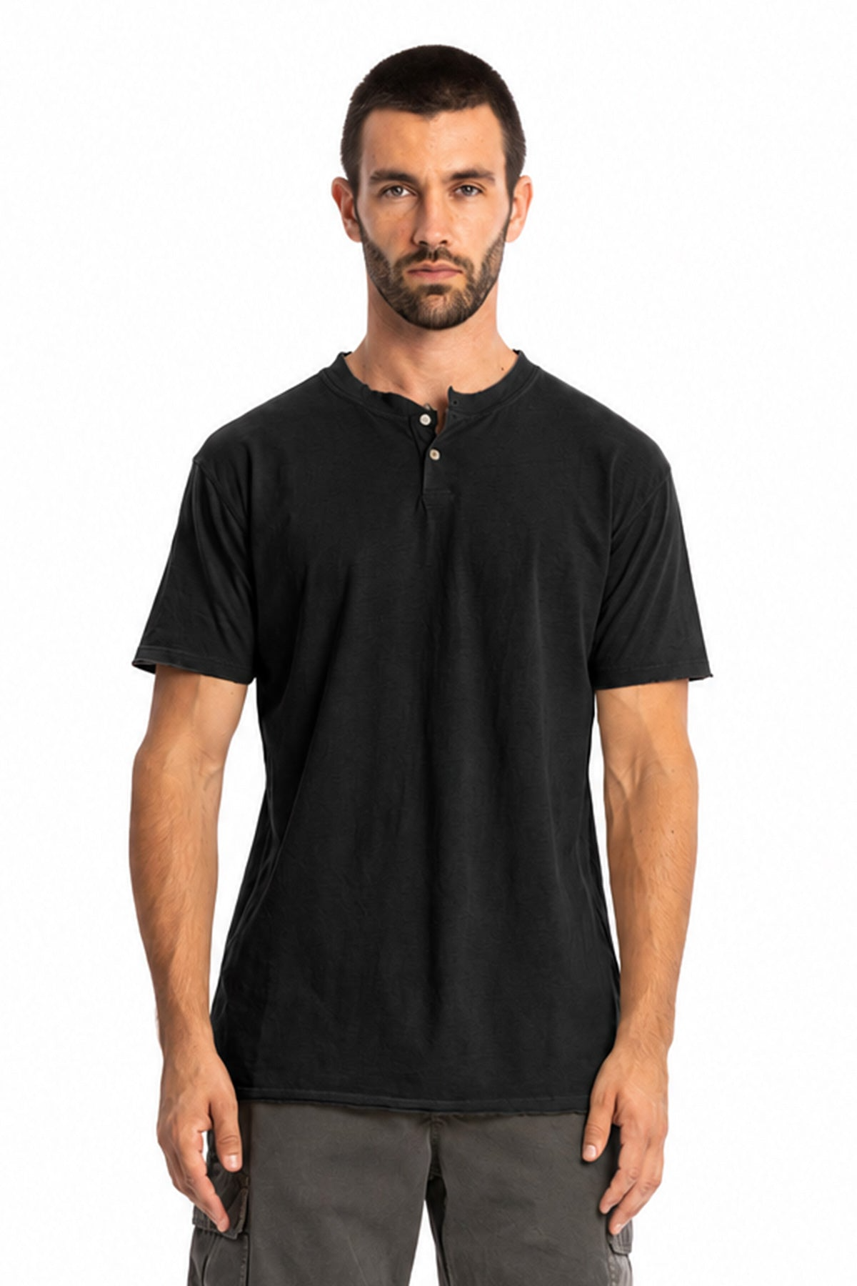 RAVENS VIEW IBIZA mannen vegan T-Shirt Dune Zwart