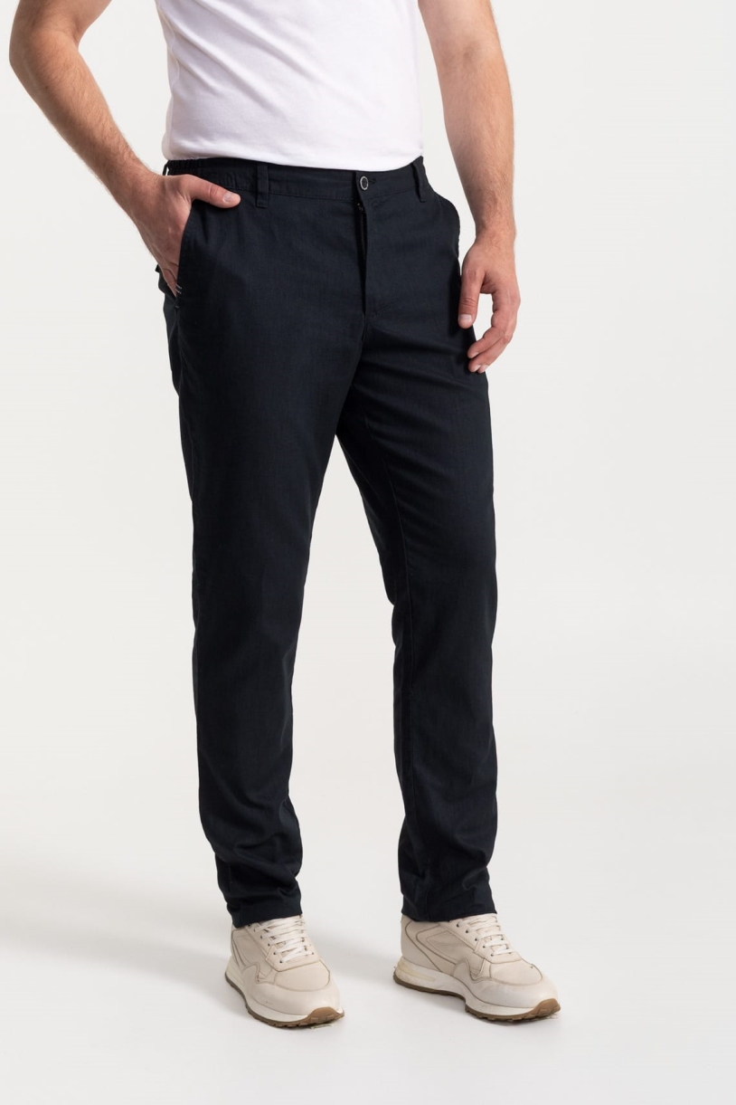 De IONESCU mannen vegan Broek Moldoveanu Marineblauw