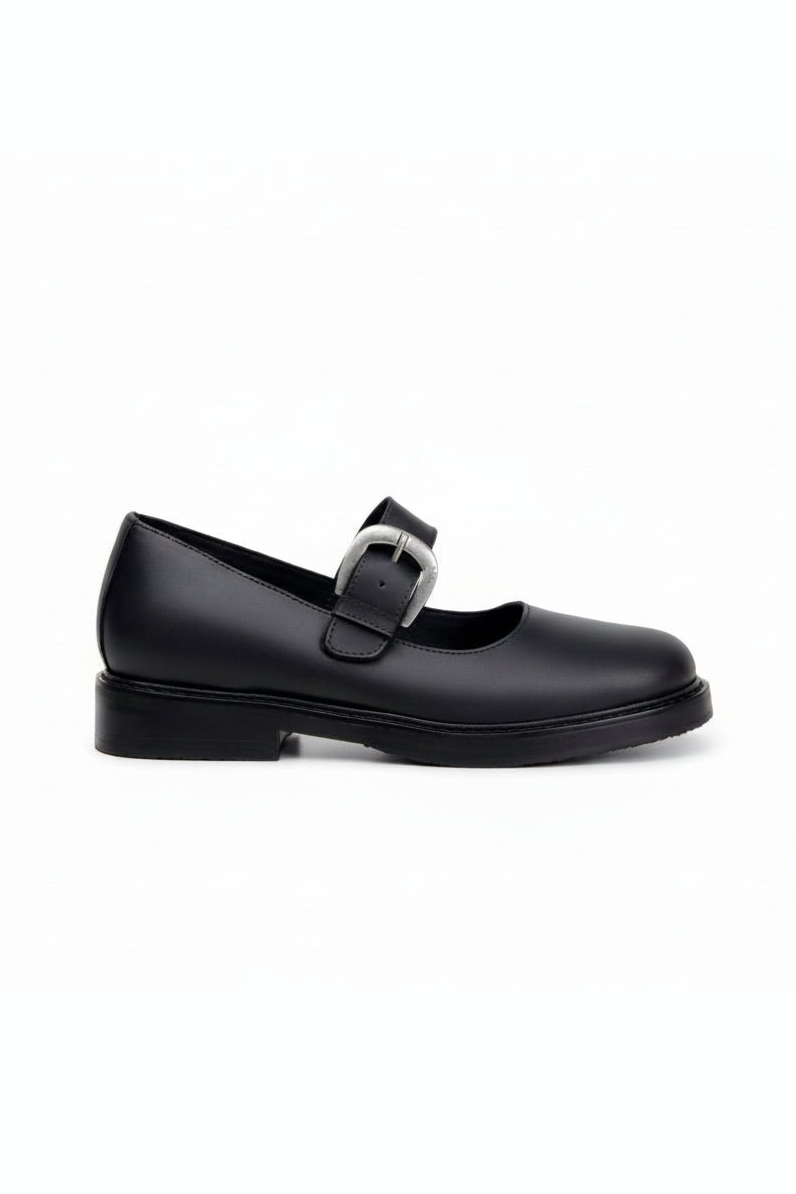 Green Laces  Mary Jane Greta Black