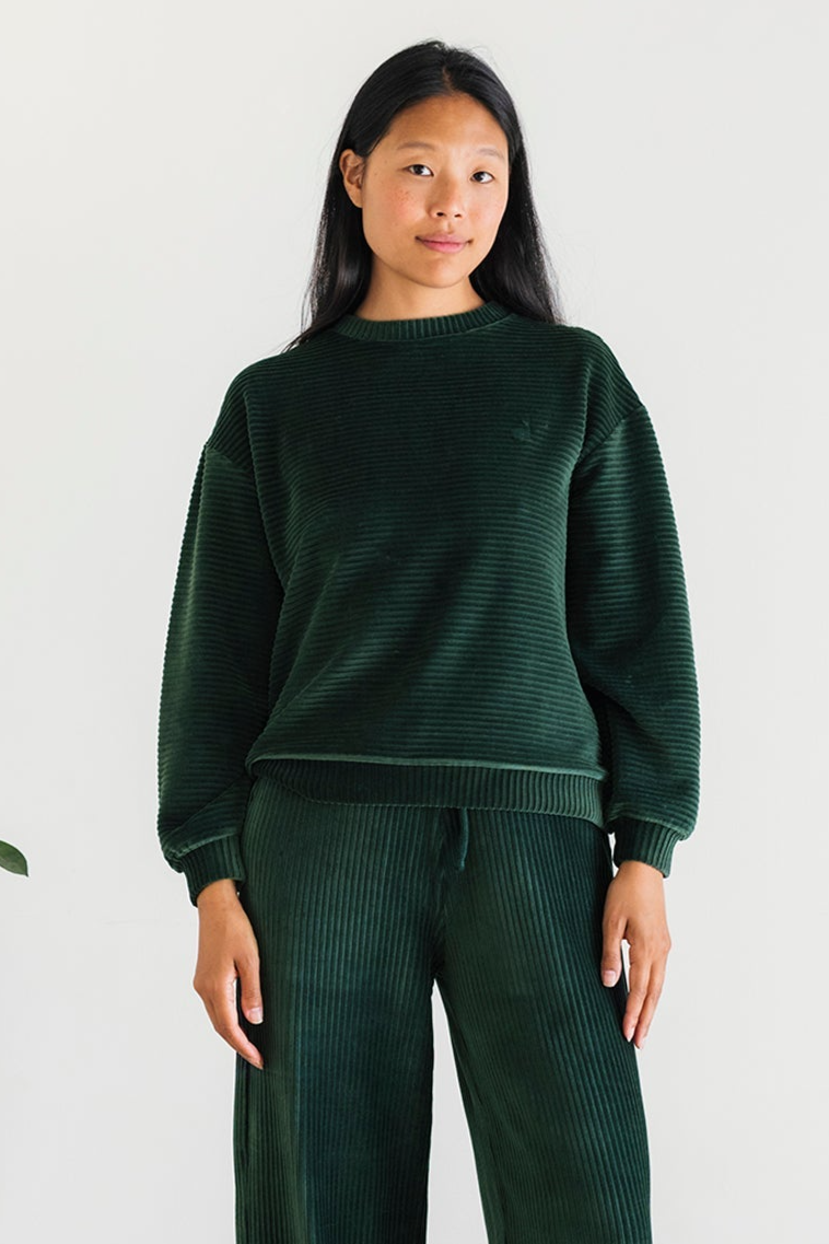 TWOTHIRDS  Sweatshirt Oleny Donkergroen