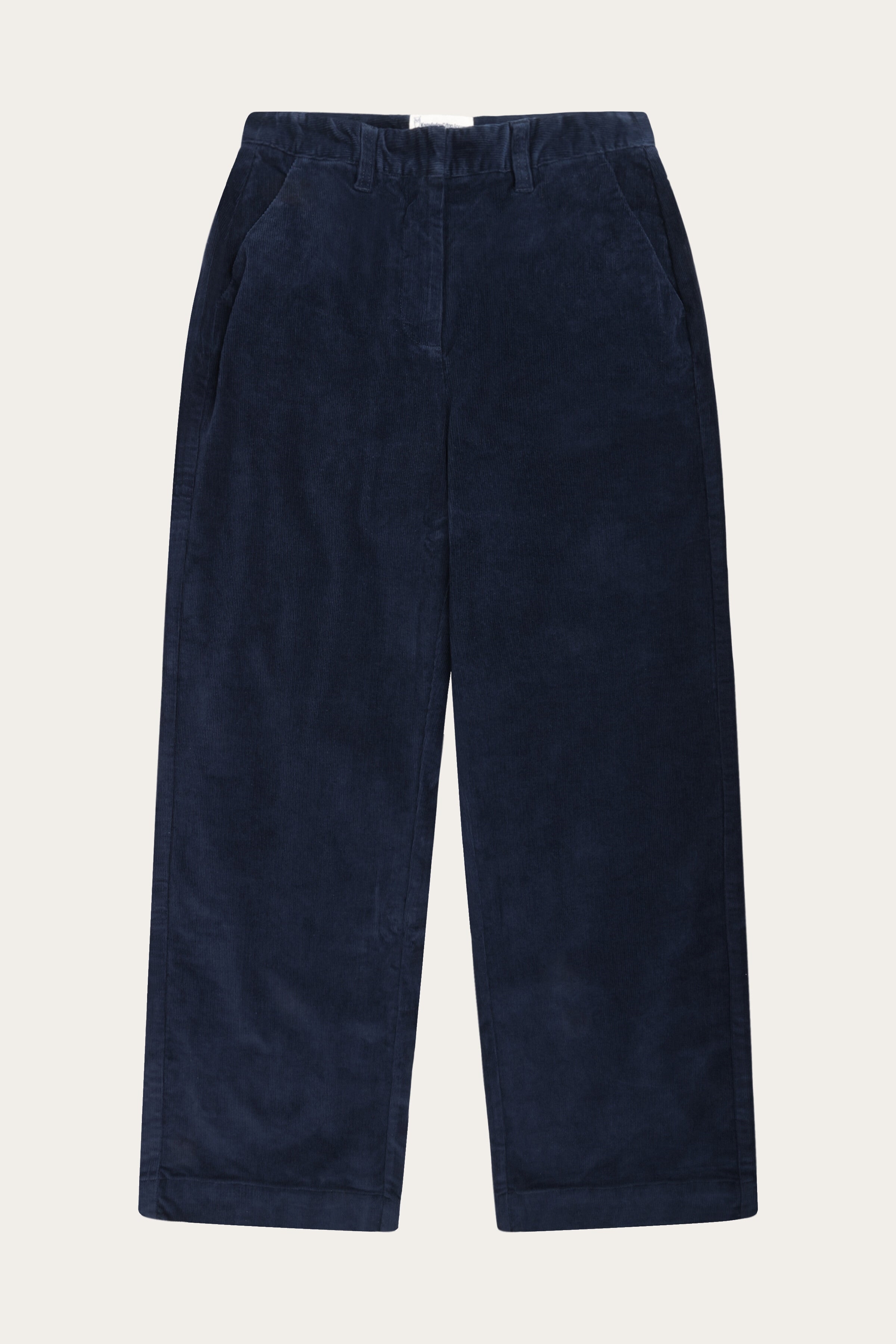 KnowledgeCotton Apparel  Damesbroek Bora Wide Corduroy Night Sky