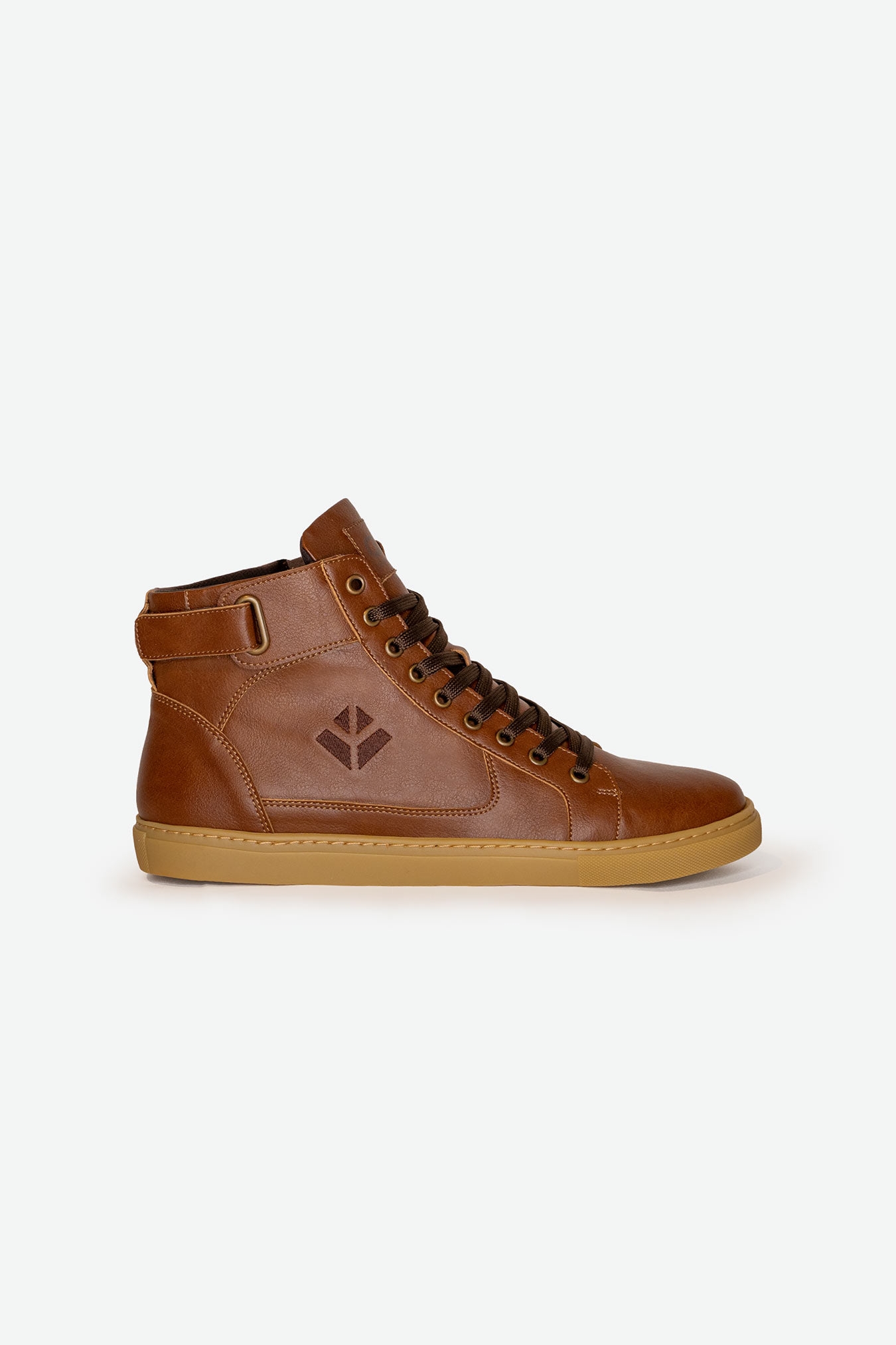 COG mannen vegan Sneakers Wallace Brown Met Ritssluiting