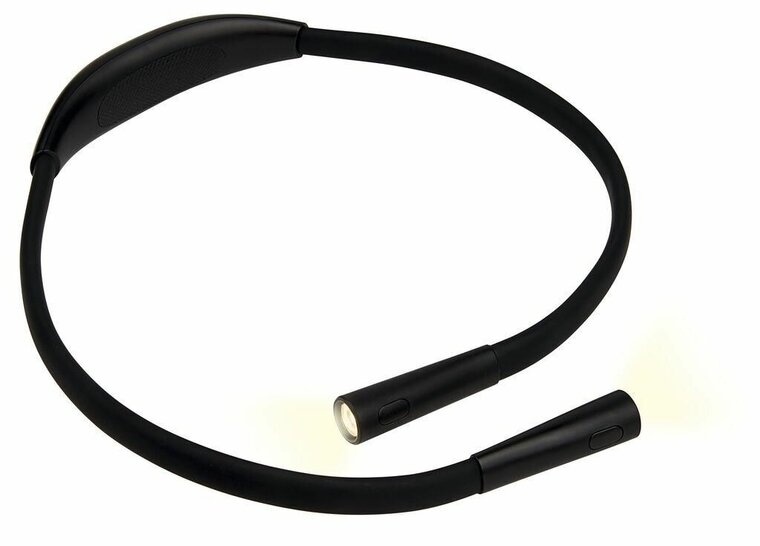 Moses flexibele nek leeslamp - Dubbele LED leeslamp oplaadbaar - zwart
