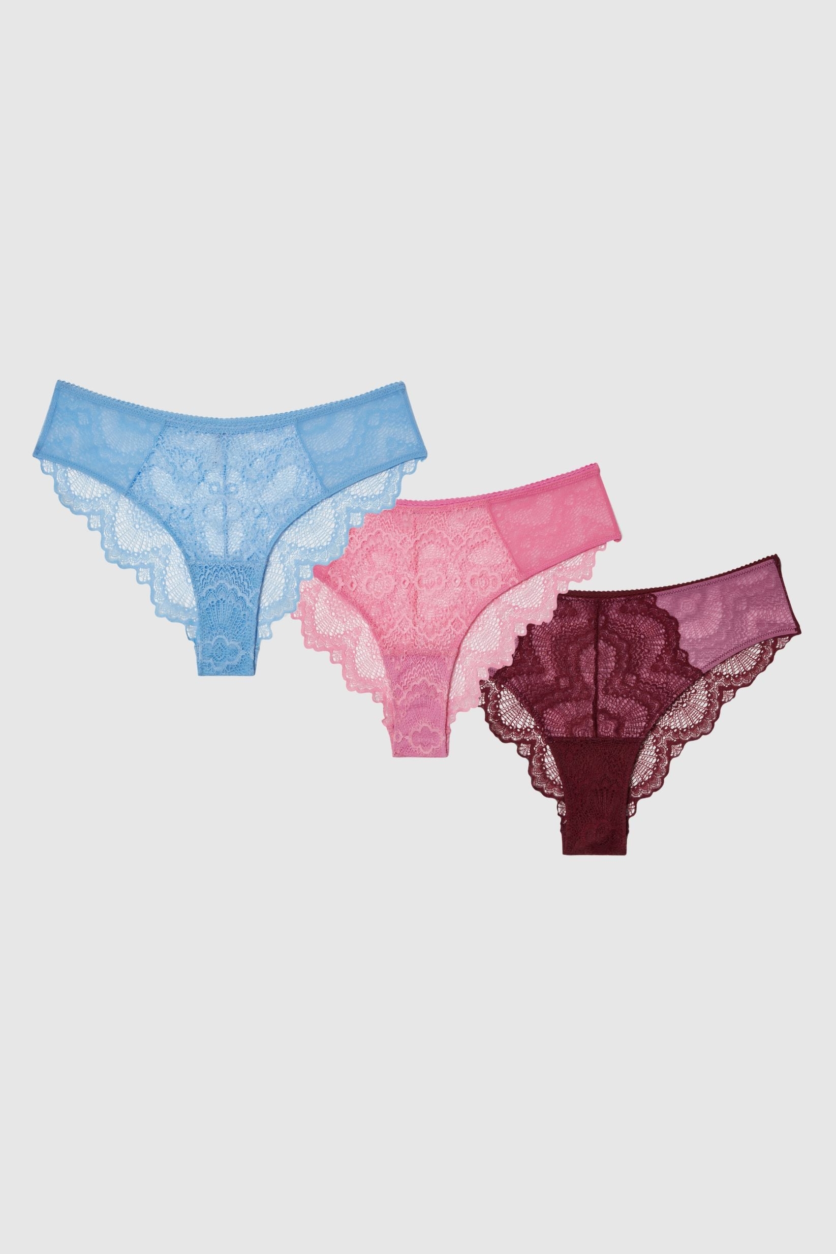 Understatement  Cheeky Pack Blauw, Roze, Bordeauxrood