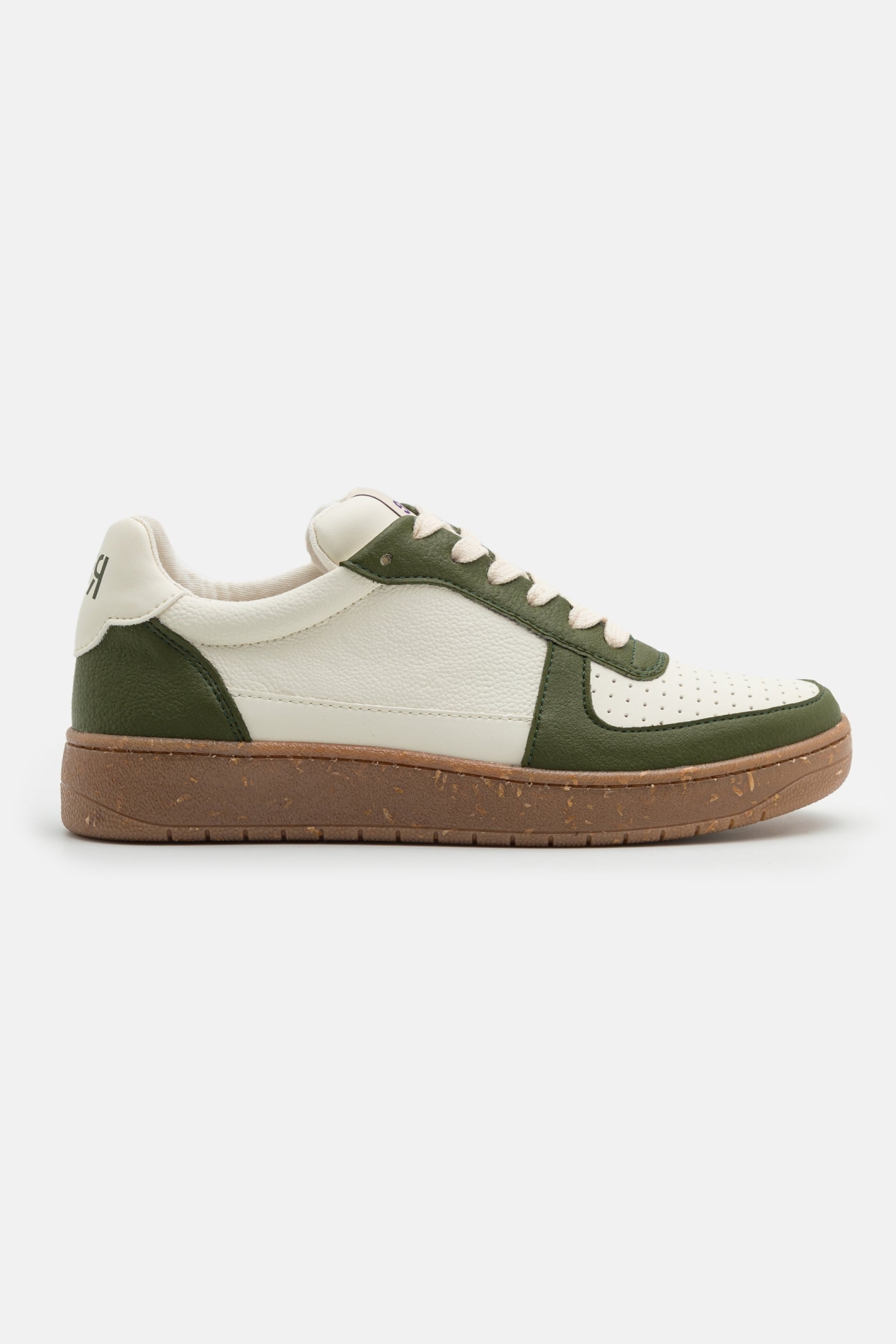 RICE mannen vegan Sneaker Open21 Groen Ecru