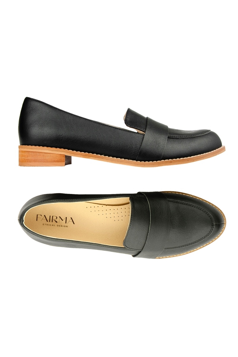 FAIRMA ETHICAL DESIGN  Loafers Mokka Zwart