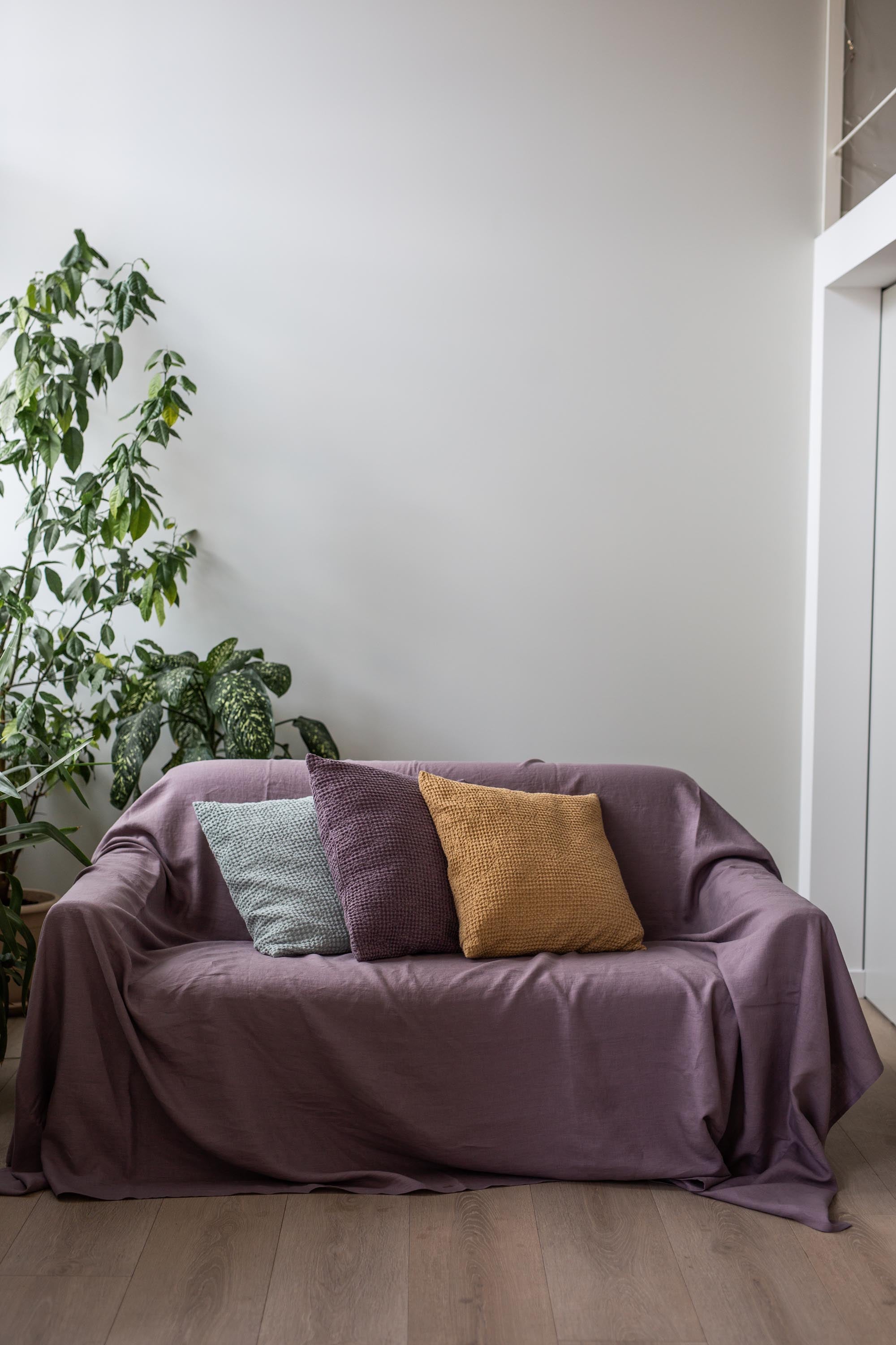 AmourLinen  Linnen Bankhoes Dusty Lavender