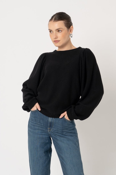 LOVJOI  Trui Kylindra Zwart