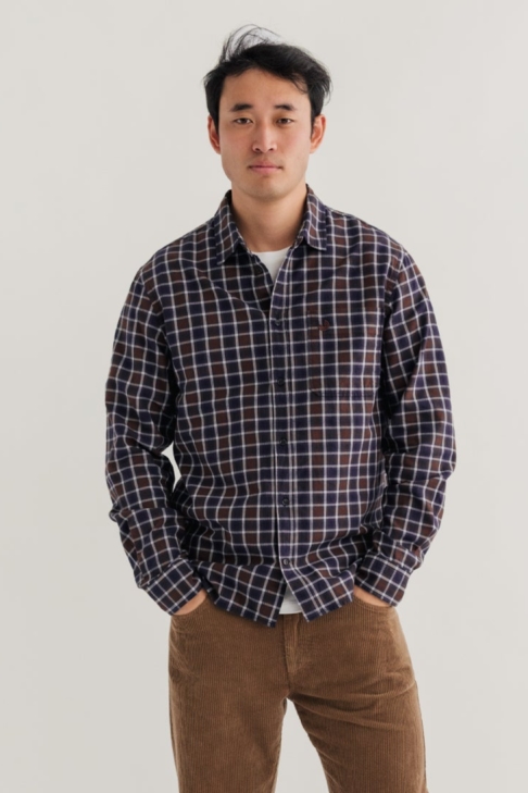 TWOTHIRDS mannen vegan Overhemd Dundalk Marine & Bruin