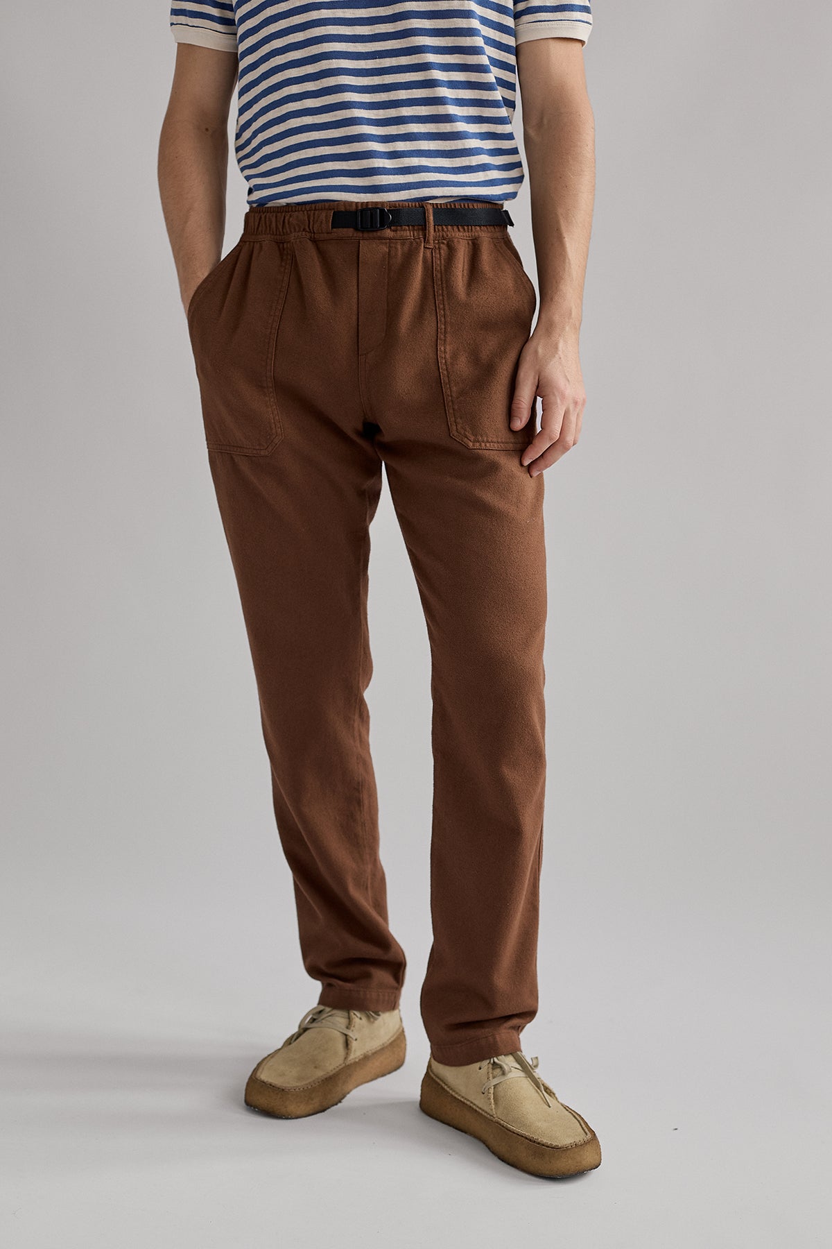 TWOTHIRDS mannen vegan Broek Downhill Bruin Zand