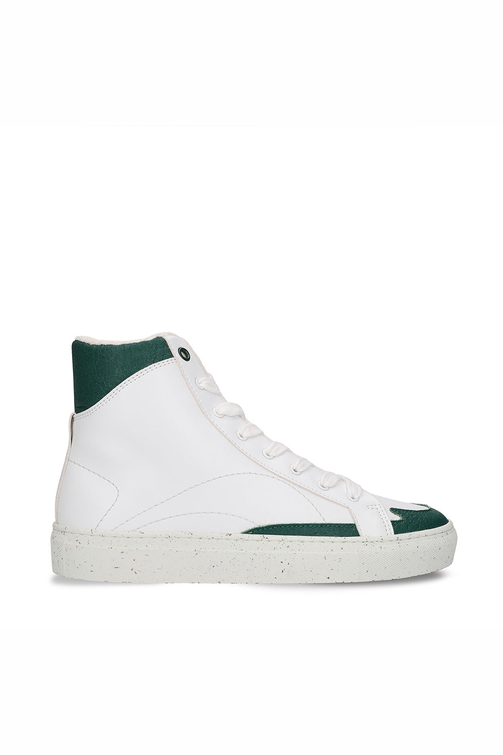 NAE mannen vegan Sneakers London Vegan Eco-Leer Wit/Groen