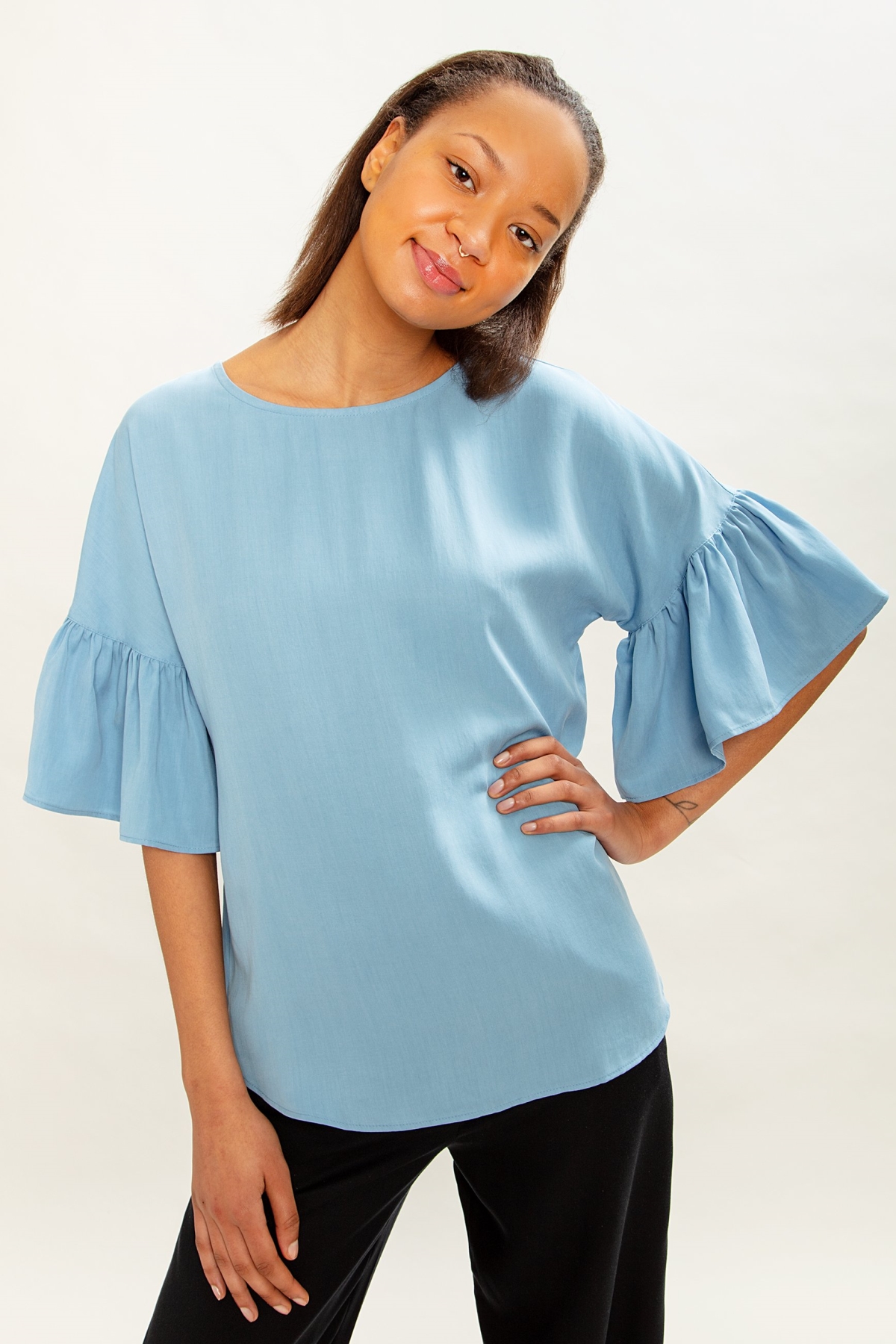 MAHLA  Blouse Liia Hemelsblauw