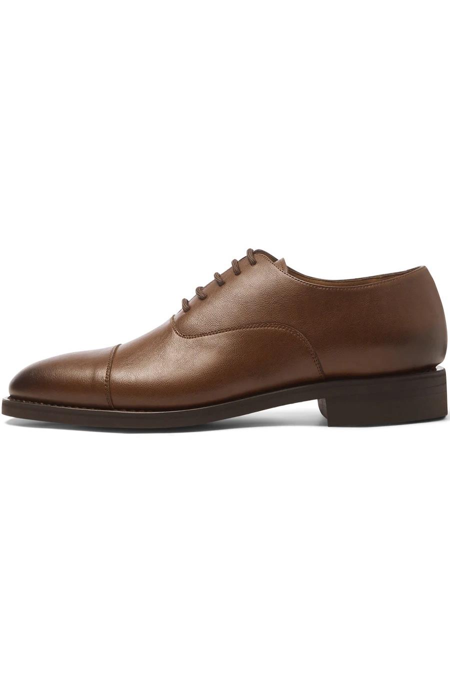 Will's Vegan Store mannen vegan Goodyear Welt Oxfords Kastanje