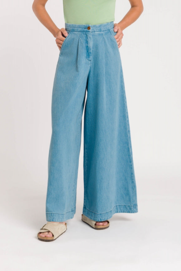 Kings of Indigo  Broek Elsa Quennell Lichtblauw