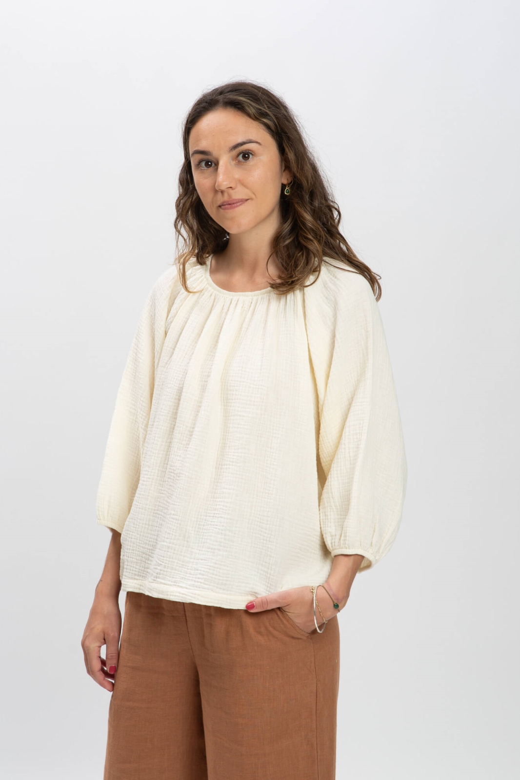 MATONA Dames Blouse Ecru